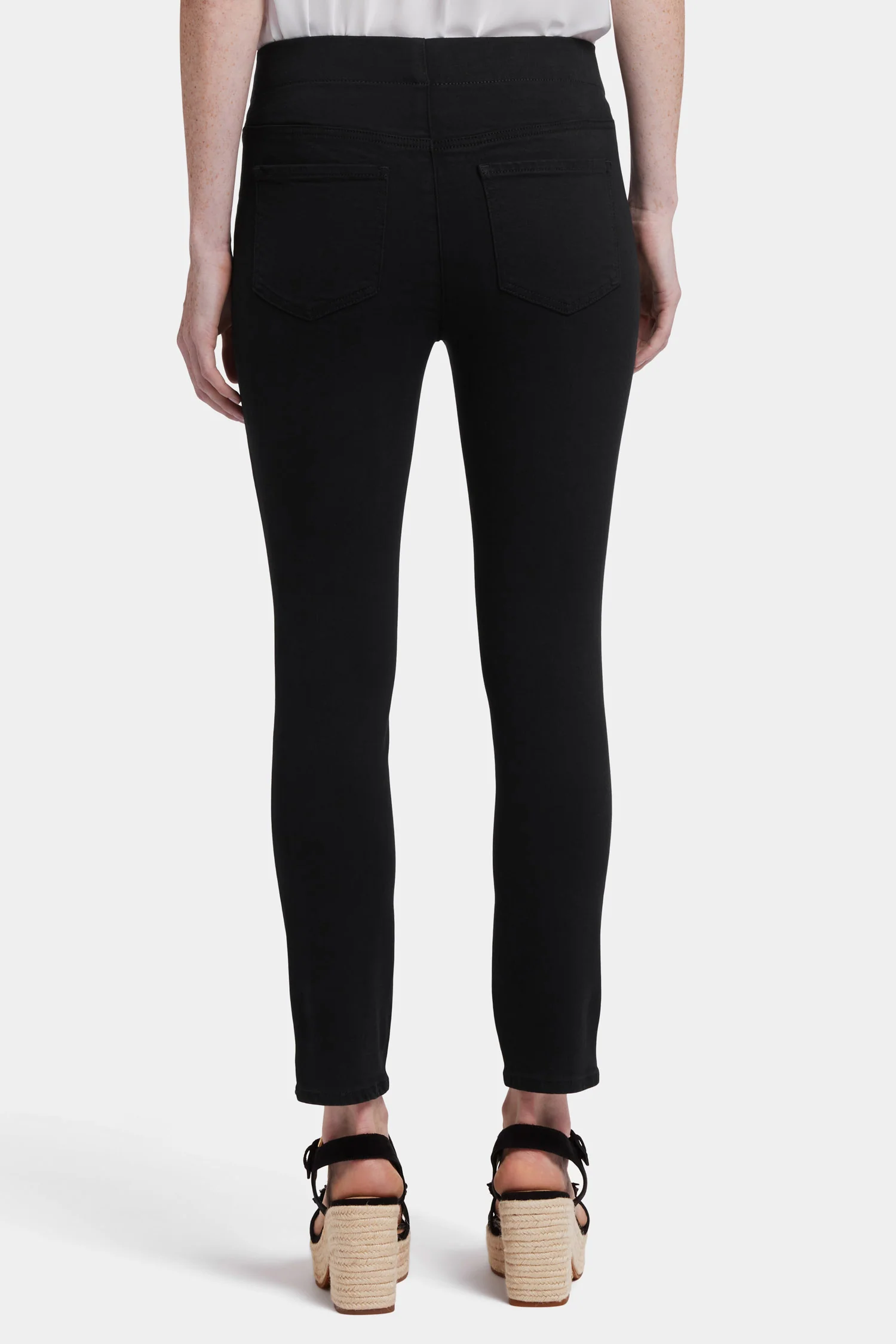 Ami Skinny Ankle Pull-On Jeans - Overdye Black - Image 3