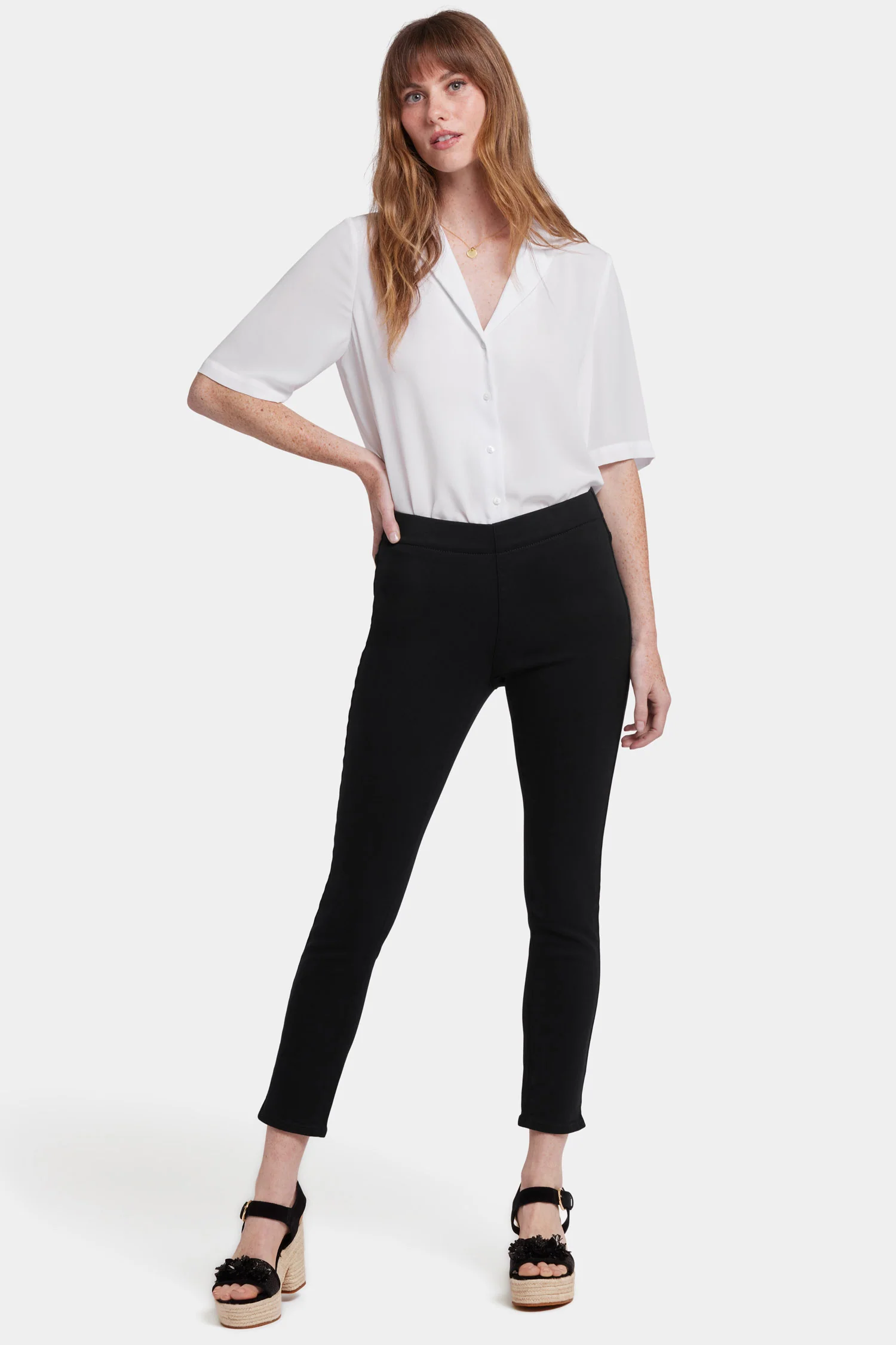 Ami Skinny Ankle Pull-On Jeans - Overdye Black - Image 4