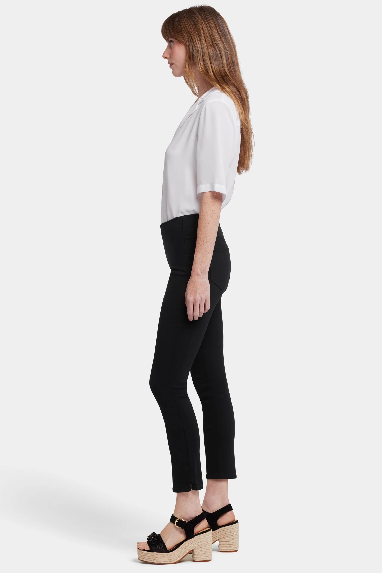 Ami Skinny Ankle Pull-On Jeans - Overdye Black - Image 5