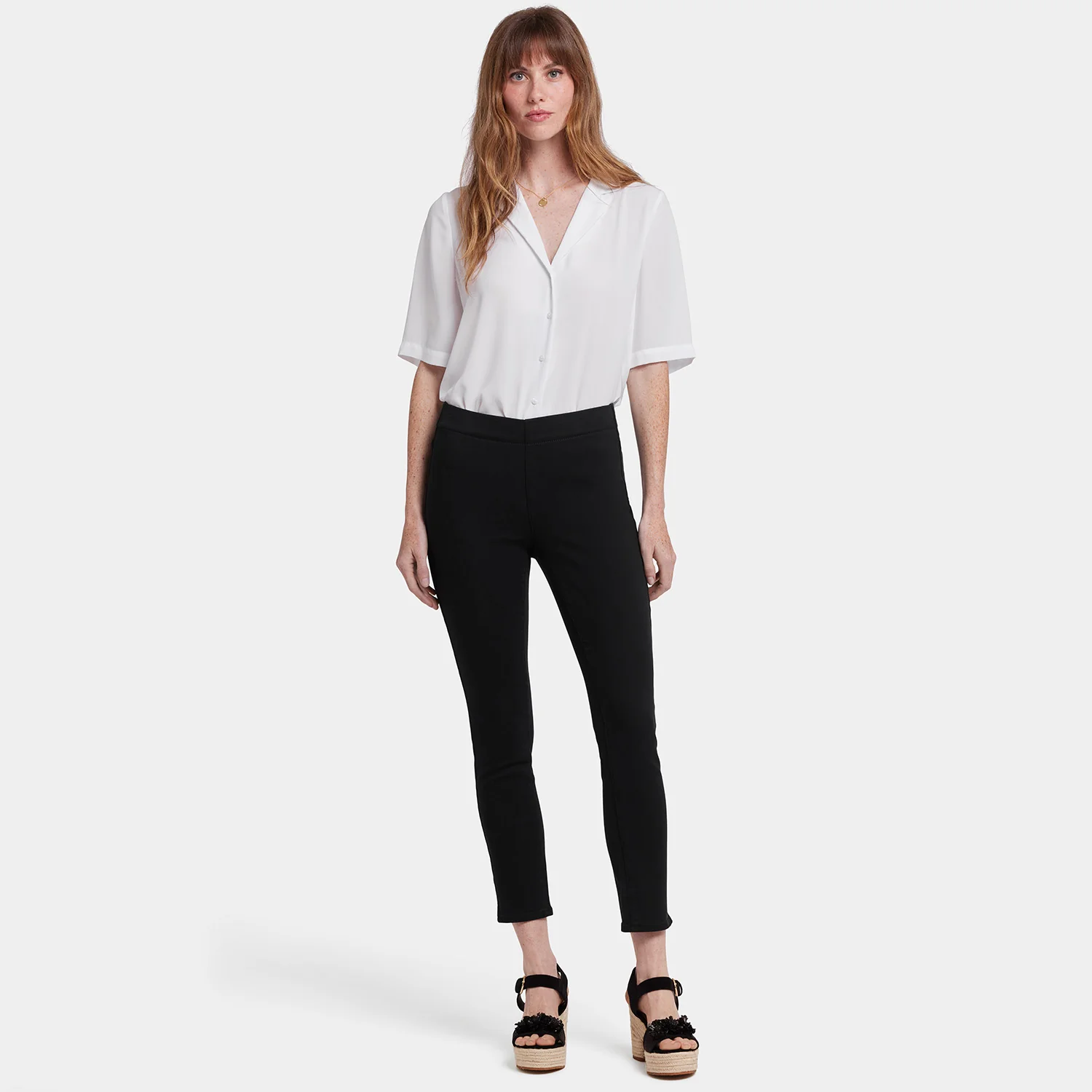 Ami Skinny Ankle Pull-On Jeans - Overdye Black - Image 7