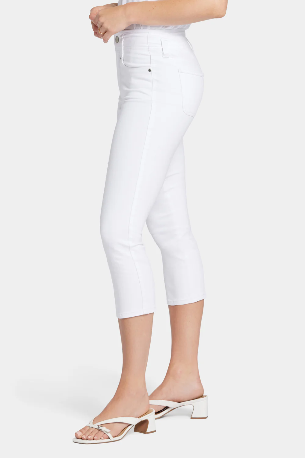 Ami Skinny Capri Jeans - Optic White - Image 3