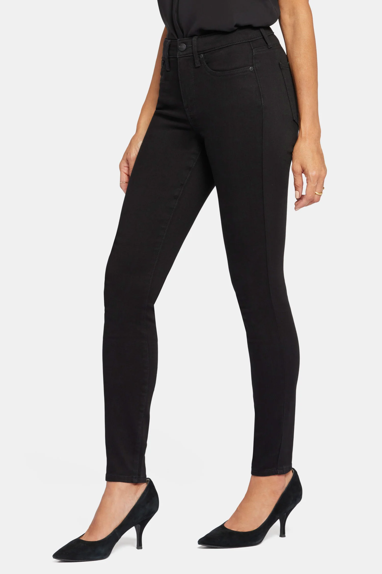 Ami Skinny Jeans In Petite - Black - Image 3
