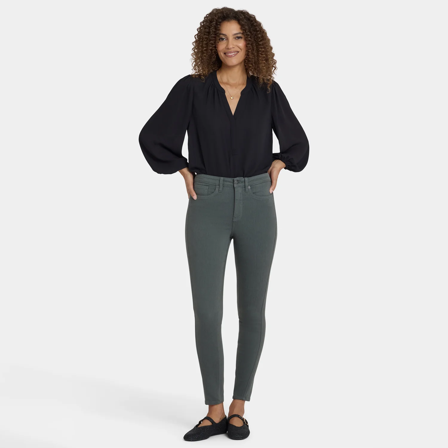 Ami Skinny Jeans - True Olive - Image 6