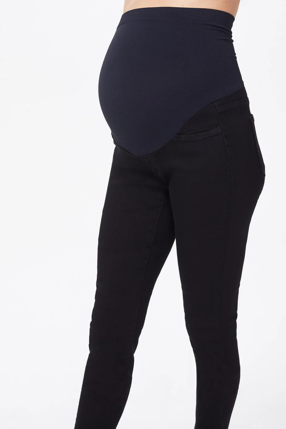 Ami Skinny Maternity Jeans - Black - Image 4
