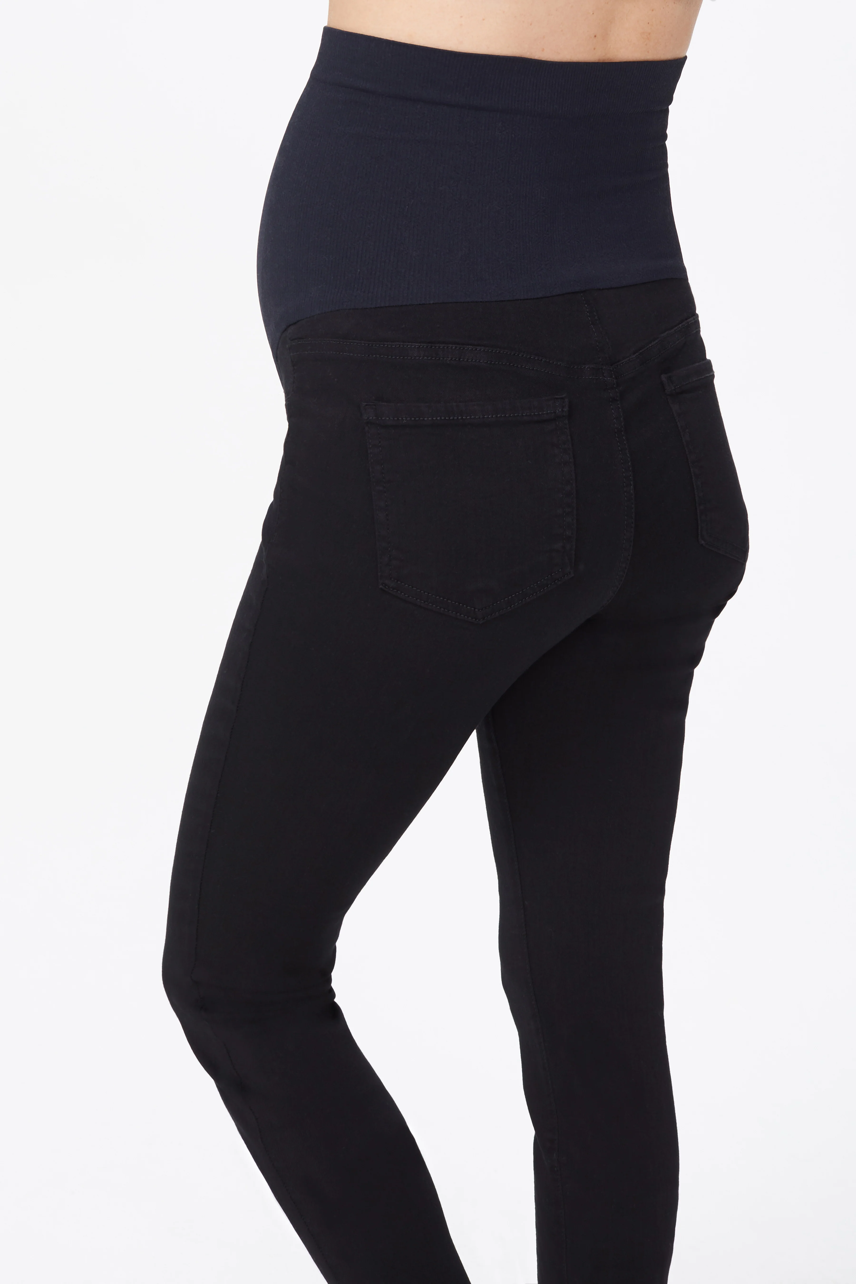 Ami Skinny Maternity Jeans - Black - Image 5