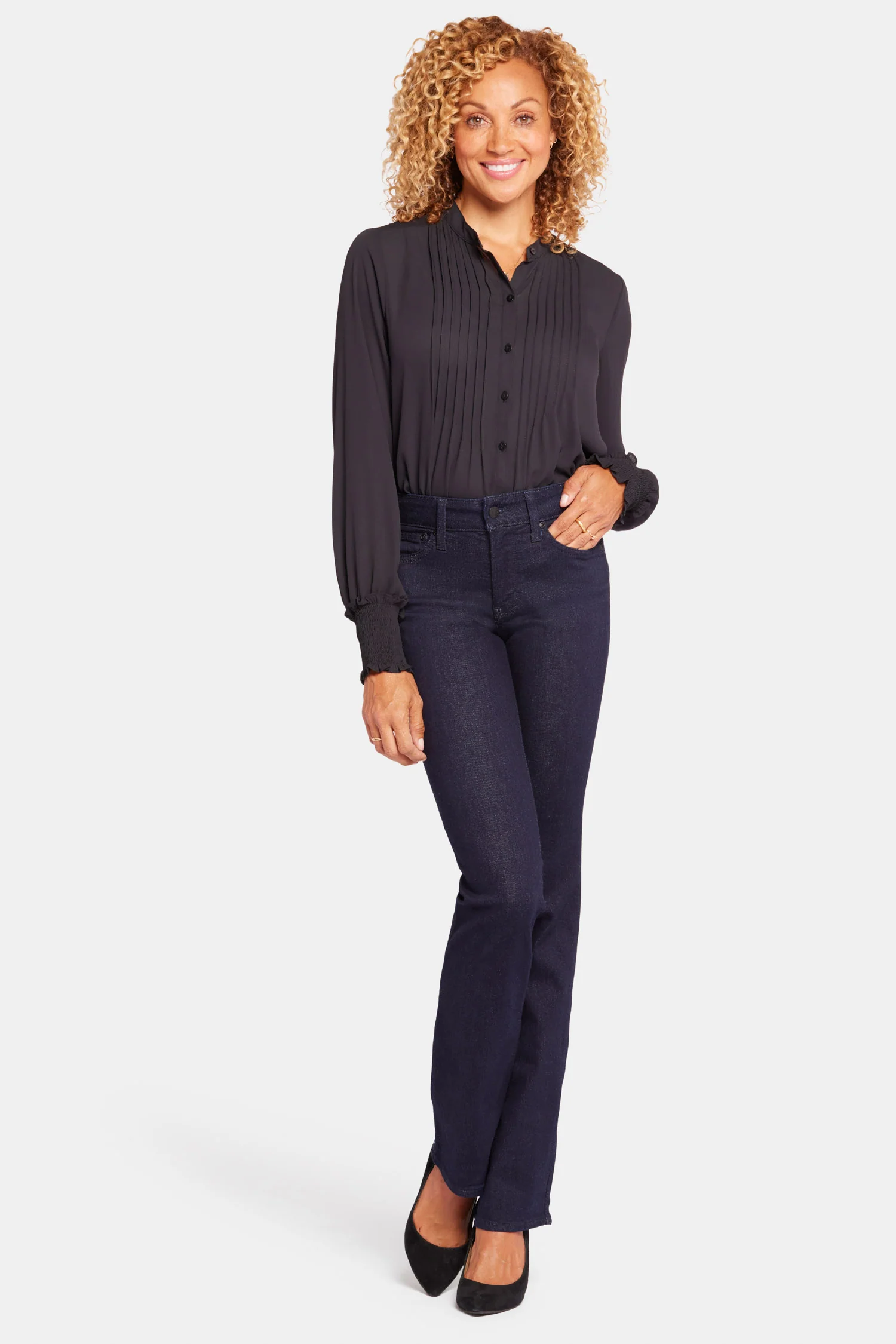 Barbara Bootcut Jeans In Petite - Rinse - Image 4