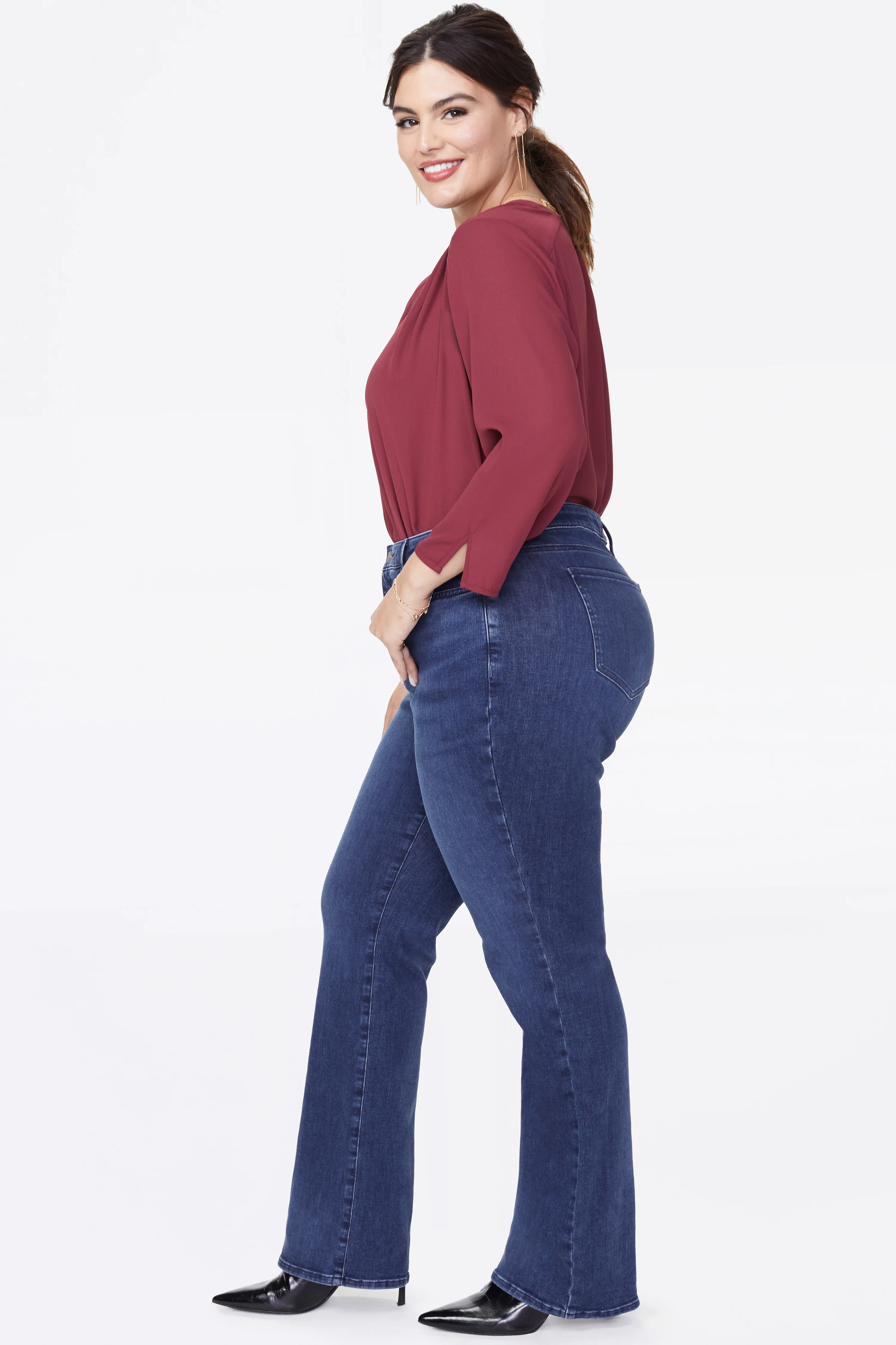 Barbara Bootcut Jeans In Plus Size - Habana - Image 5