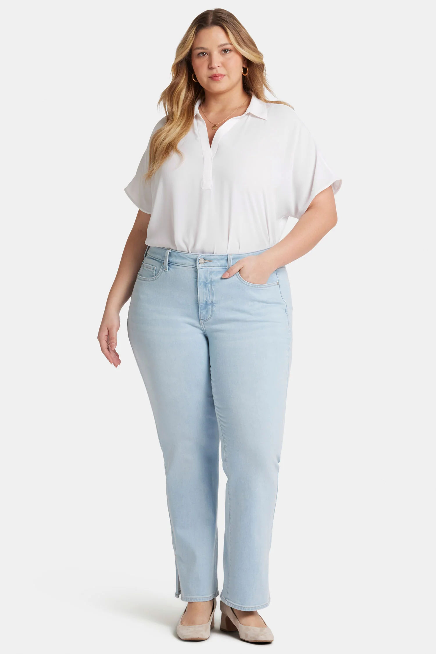 Barbara Bootcut Jeans In Plus Size - Oceanfront - Image 4