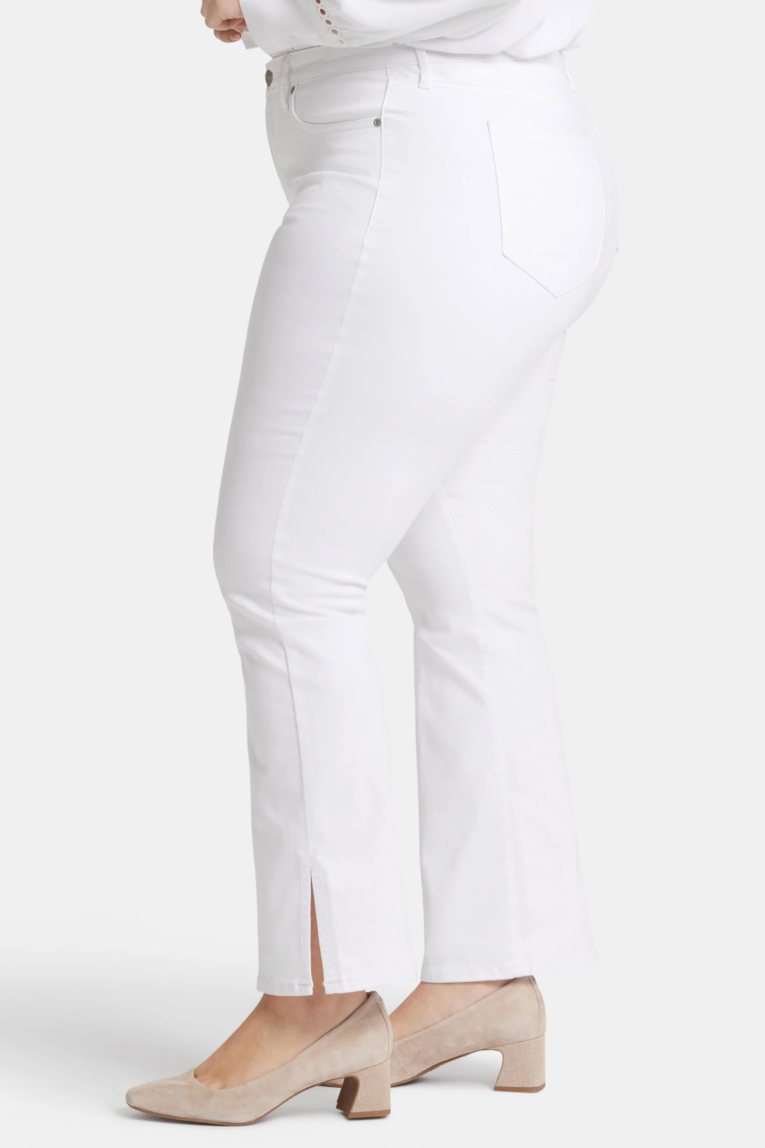 Barbara Bootcut Jeans In Plus Size - Optic White - Image 3