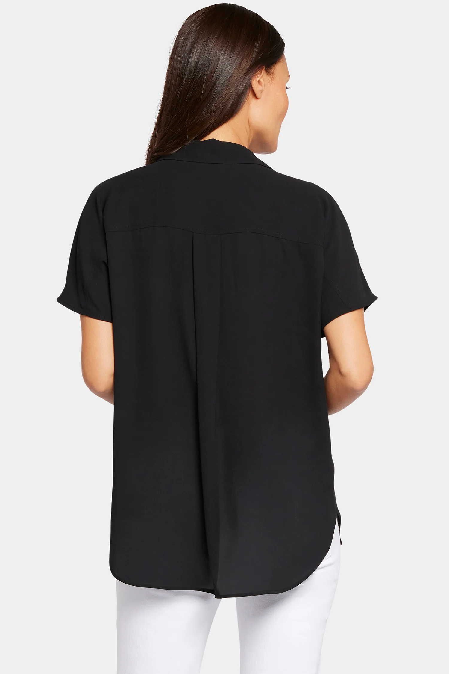 Becky Short Sleeved Blouse - Black - Image 3