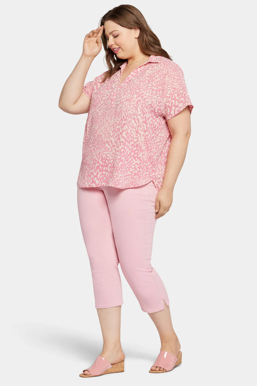 Becky Short Sleeved Blouse In Plus Size - Alana - Image 3