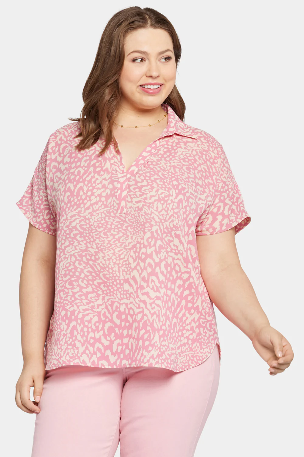 Becky Short Sleeved Blouse In Plus Size - Alana - Image 4