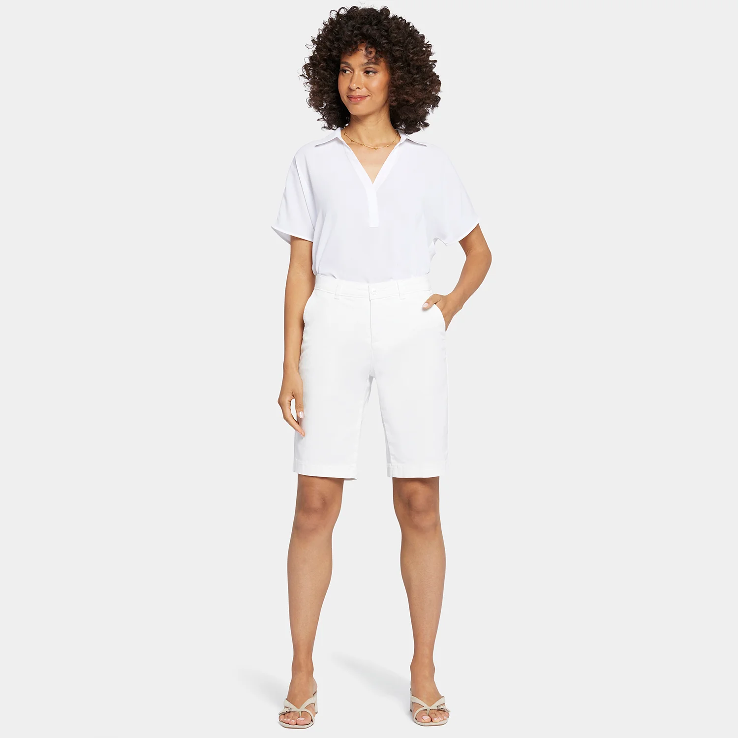 Bermuda Shorts - Optic White - Image 7