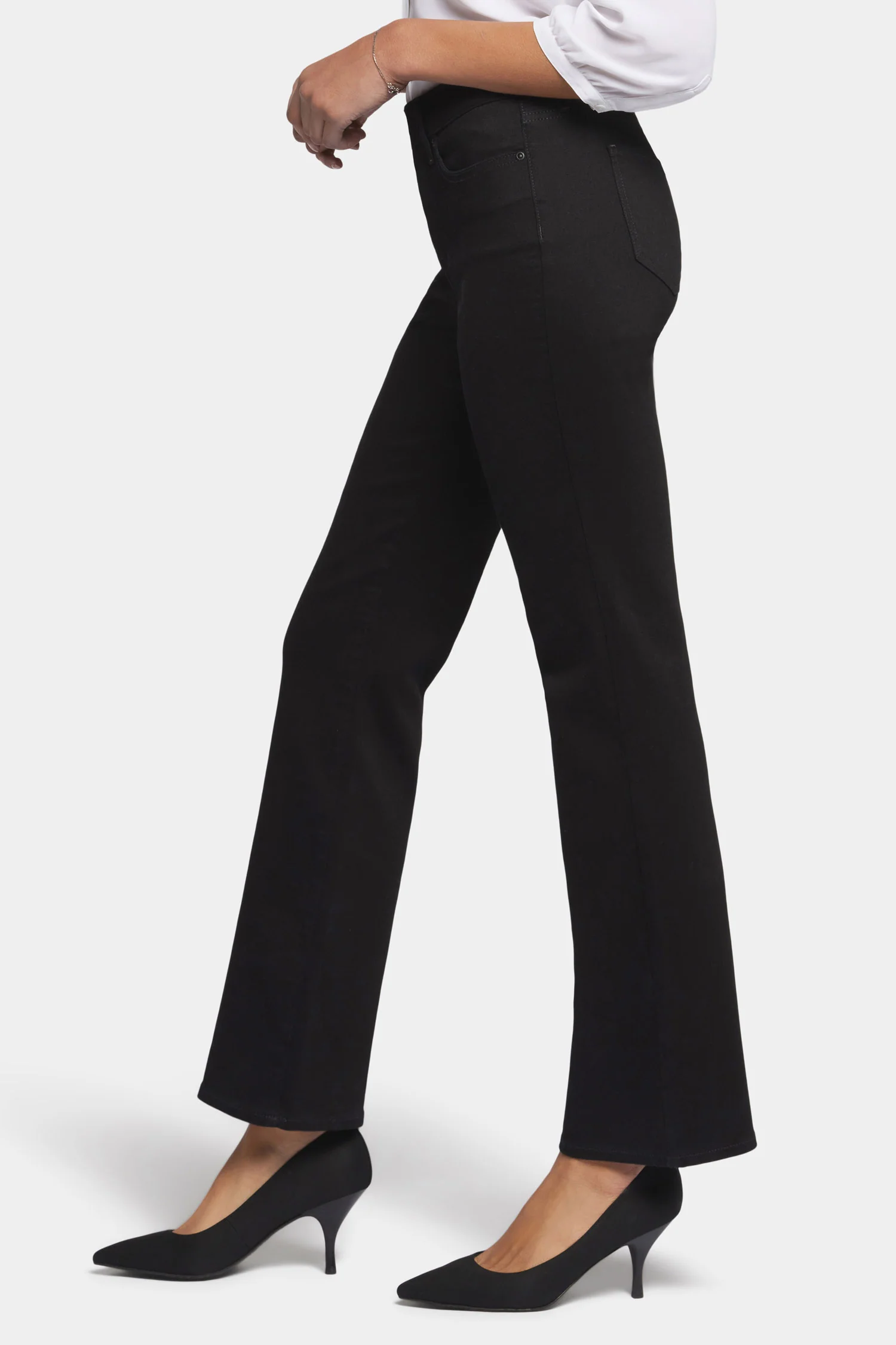 Blake Slim Flared Jeans - Black - Image 3