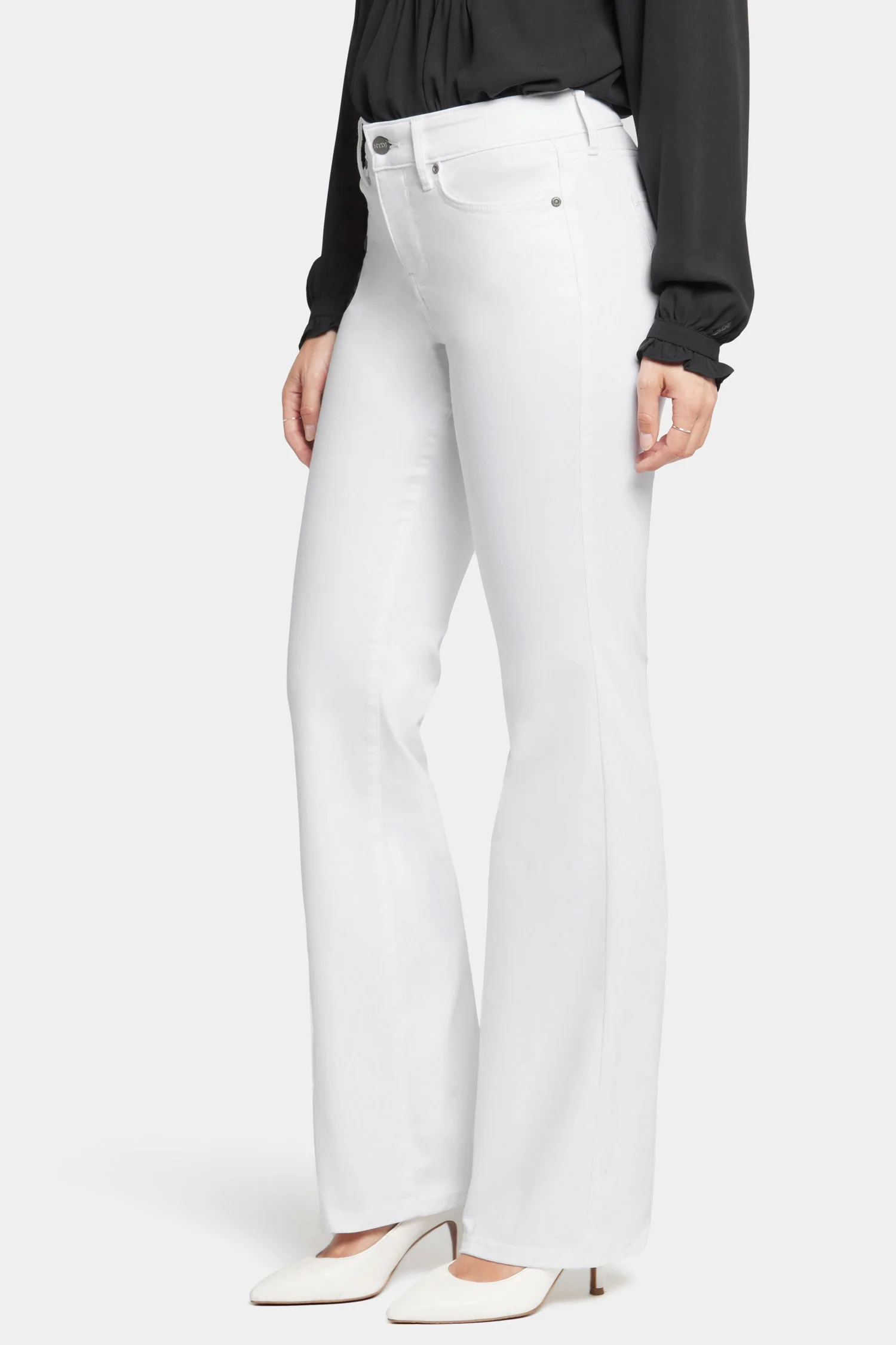 Blake Slim Flared Jeans - Optic White - Image 3