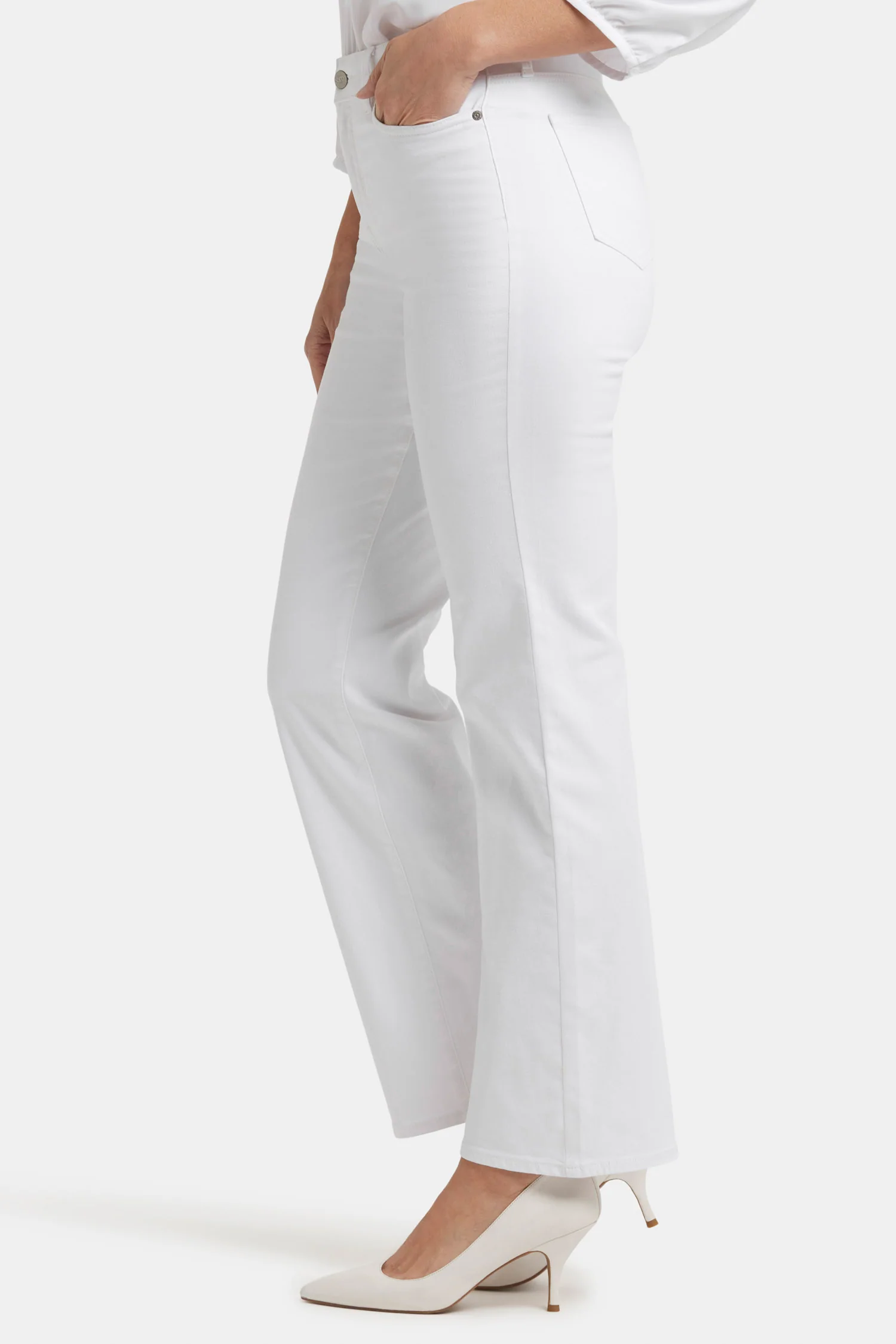 Blake Slim Flared Jeans - Optic White - Image 6