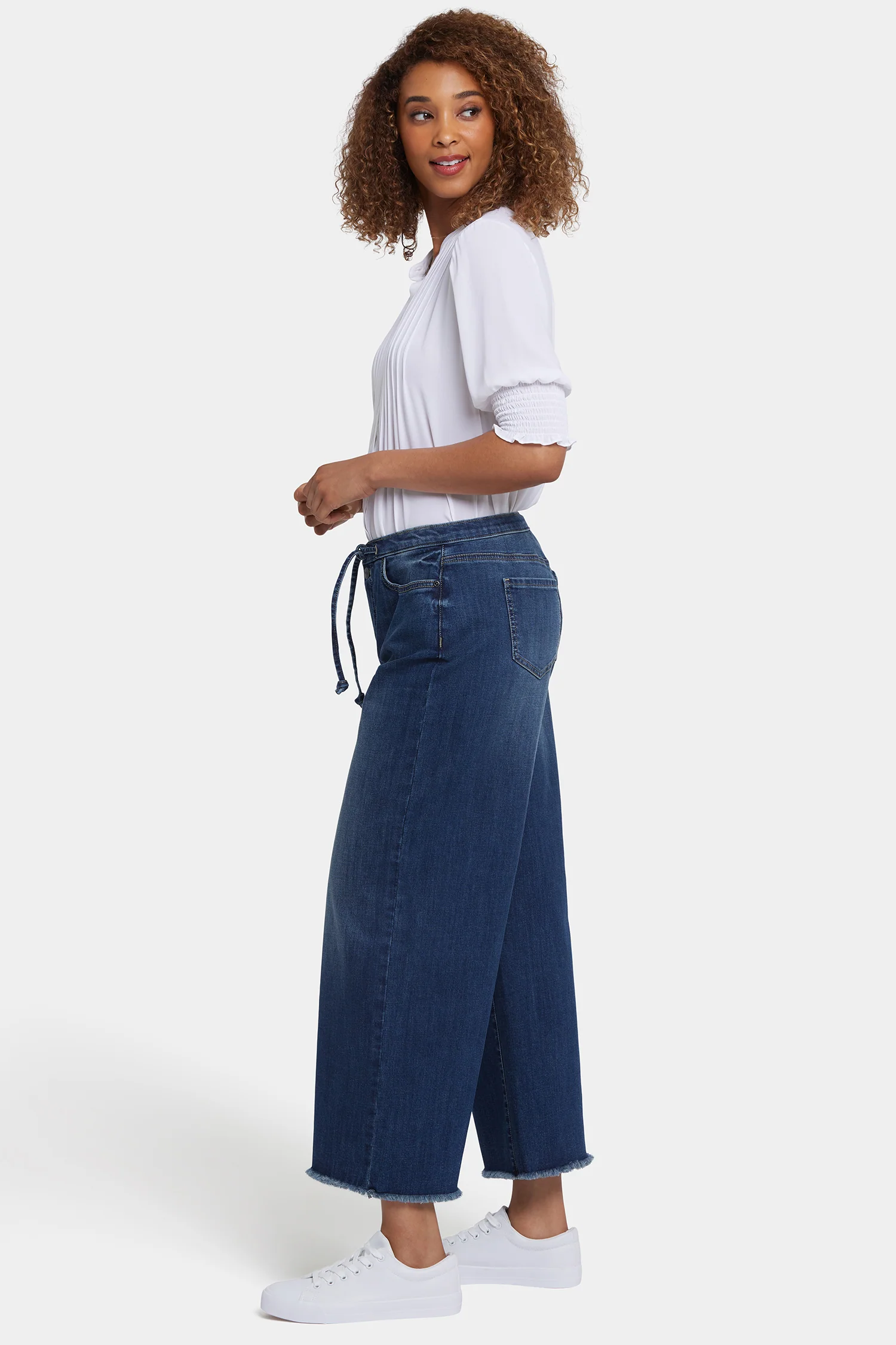 Cindi Relaxed Wide Leg Ankle Jeans - Rio Rapids - Image 6