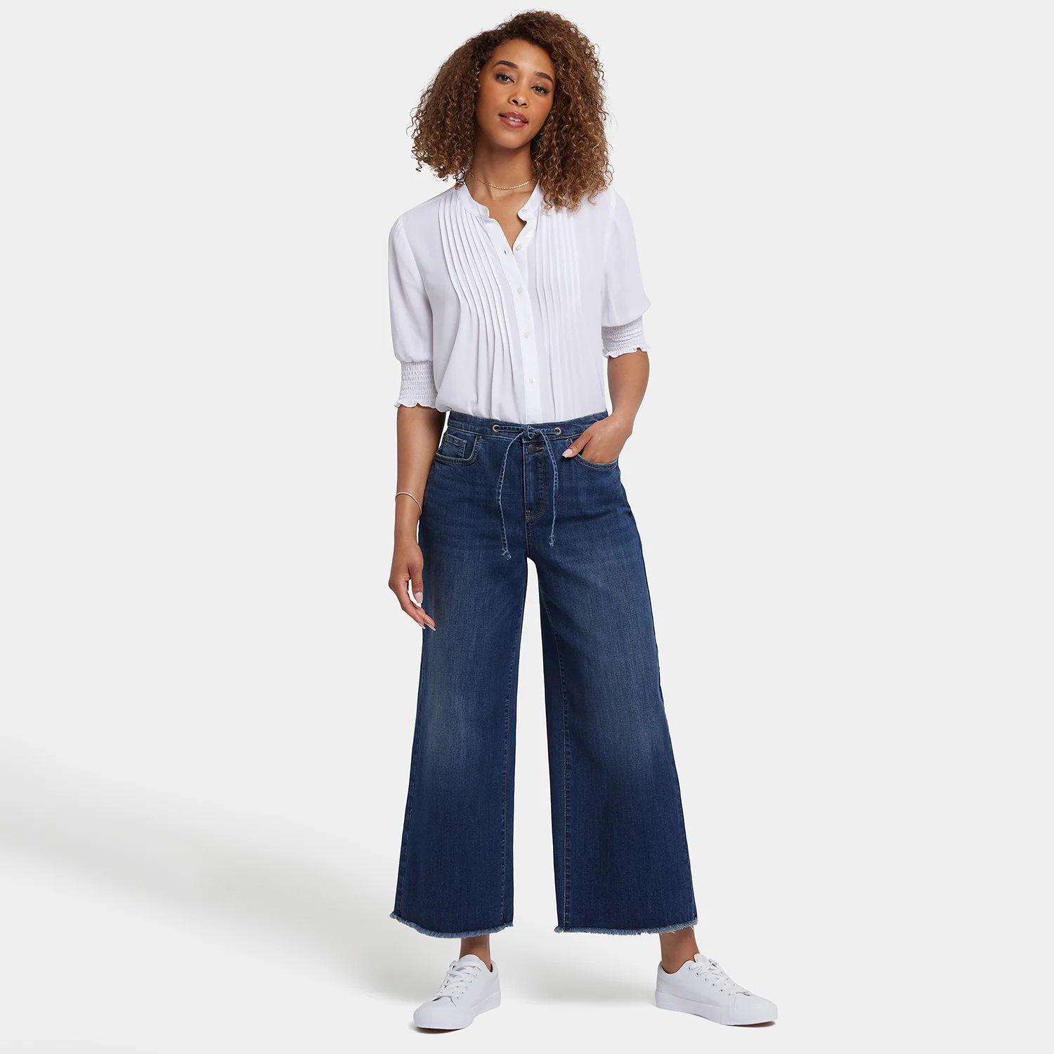 Cindi Relaxed Wide Leg Ankle Jeans - Rio Rapids - Image 7