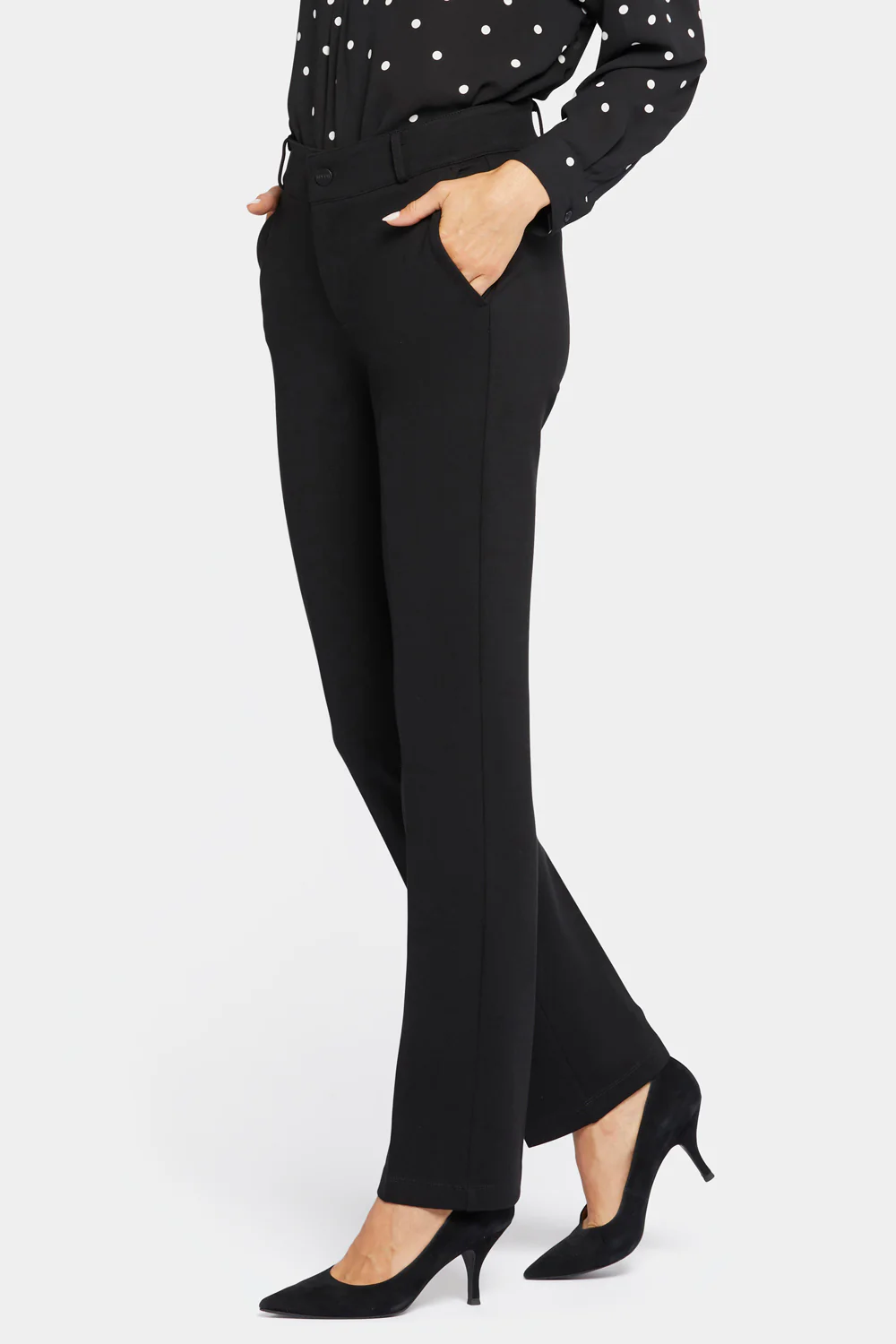 Classic Trouser Pants In Petite - Black - Image 3