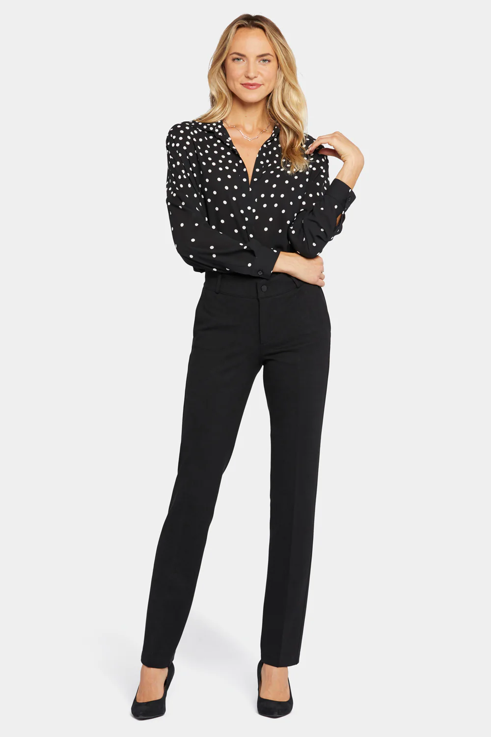 Classic Trouser Pants In Petite - Black - Image 4