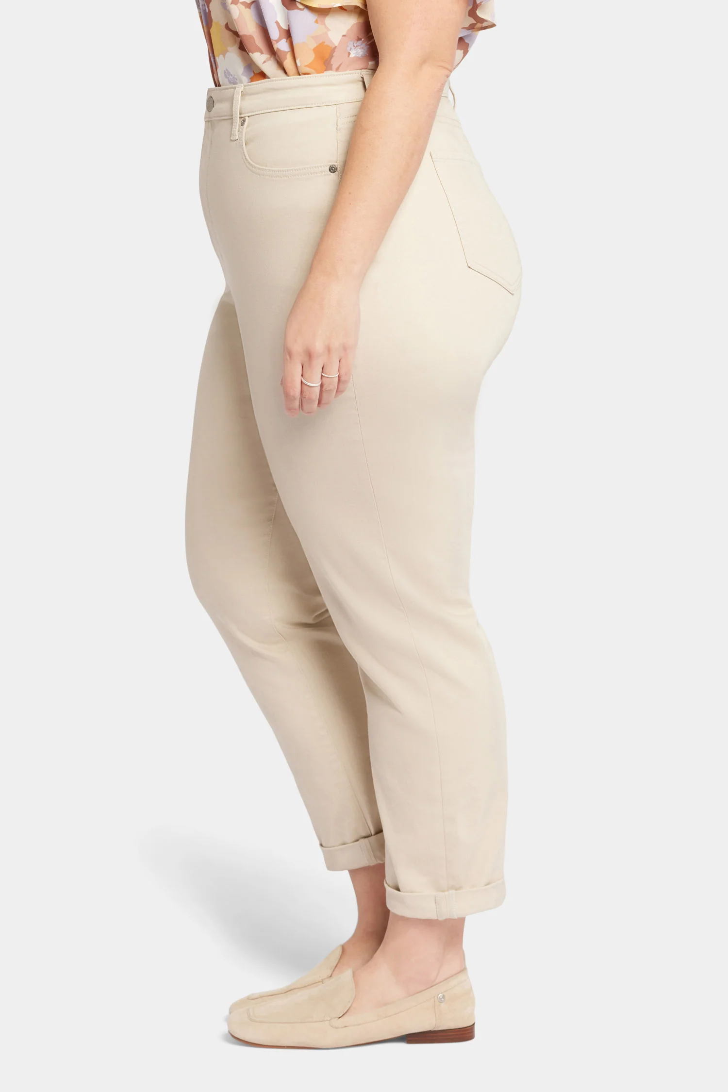 Margot Girlfriend Jeans In Plus Size - Feather - Image 3