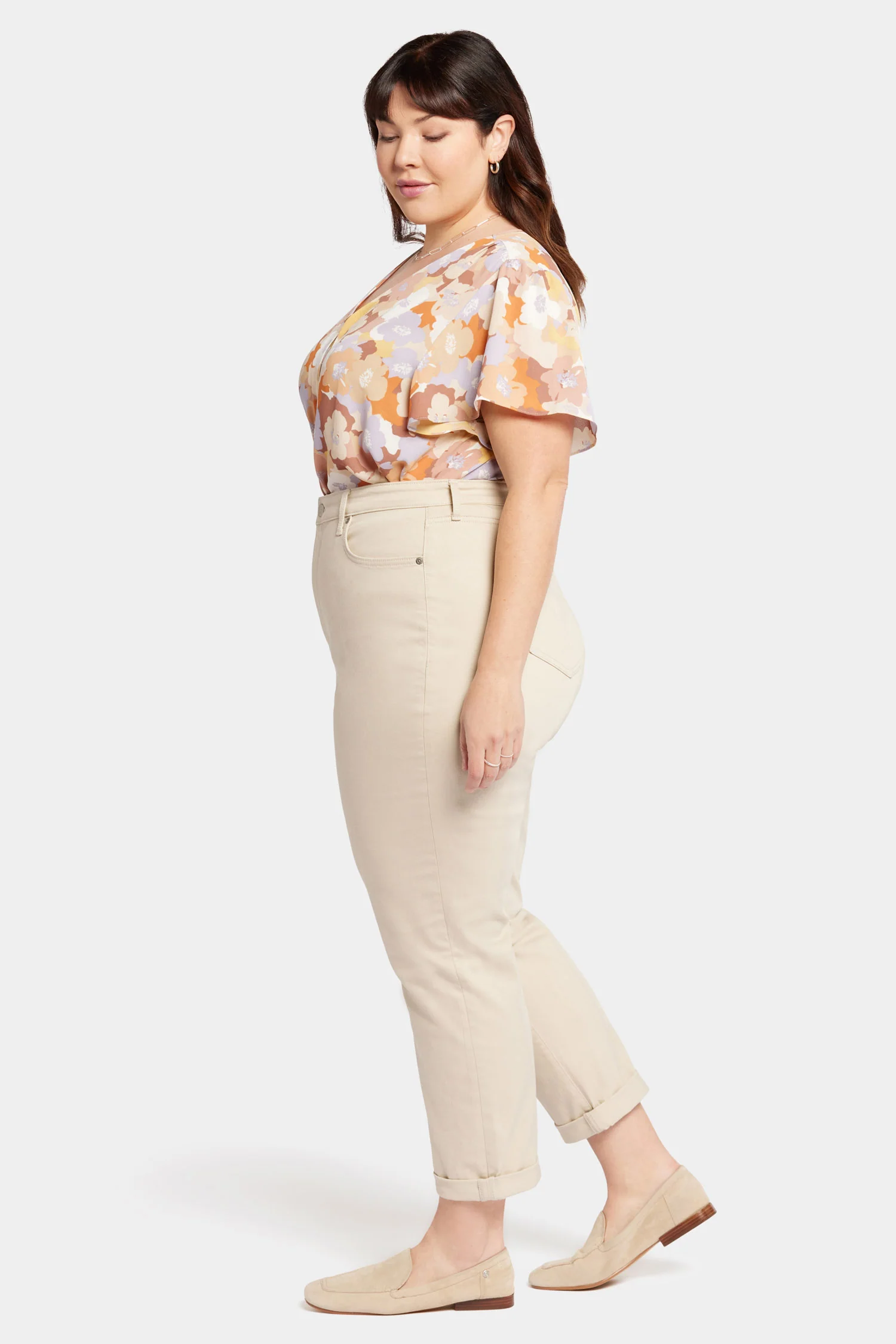 Margot Girlfriend Jeans In Plus Size - Feather - Image 5