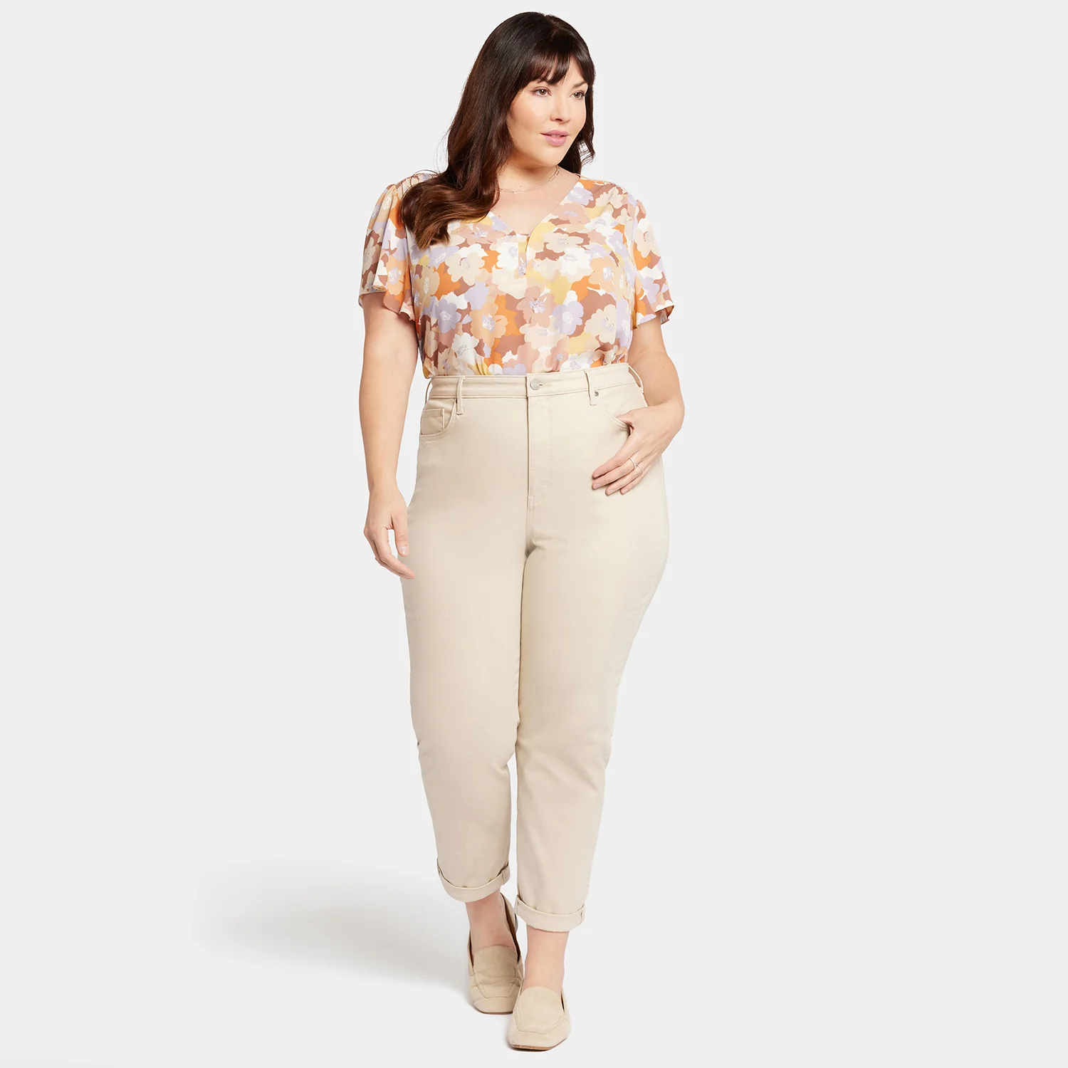 Margot Girlfriend Jeans In Plus Size - Feather - Image 7