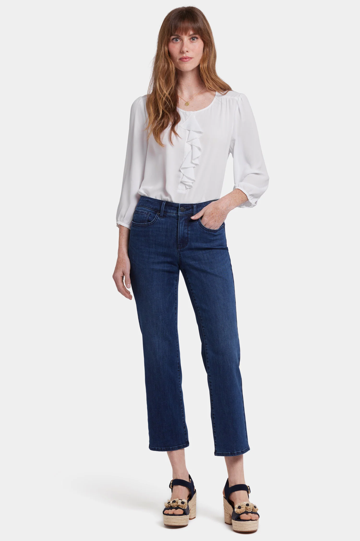 Marilyn Straight Ankle Jeans - Ibiza Blues - Image 5