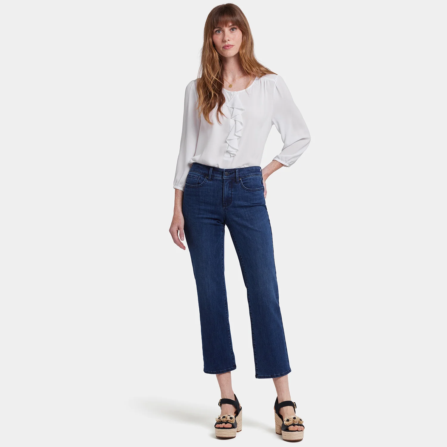 Marilyn Straight Ankle Jeans - Ibiza Blues - Image 7