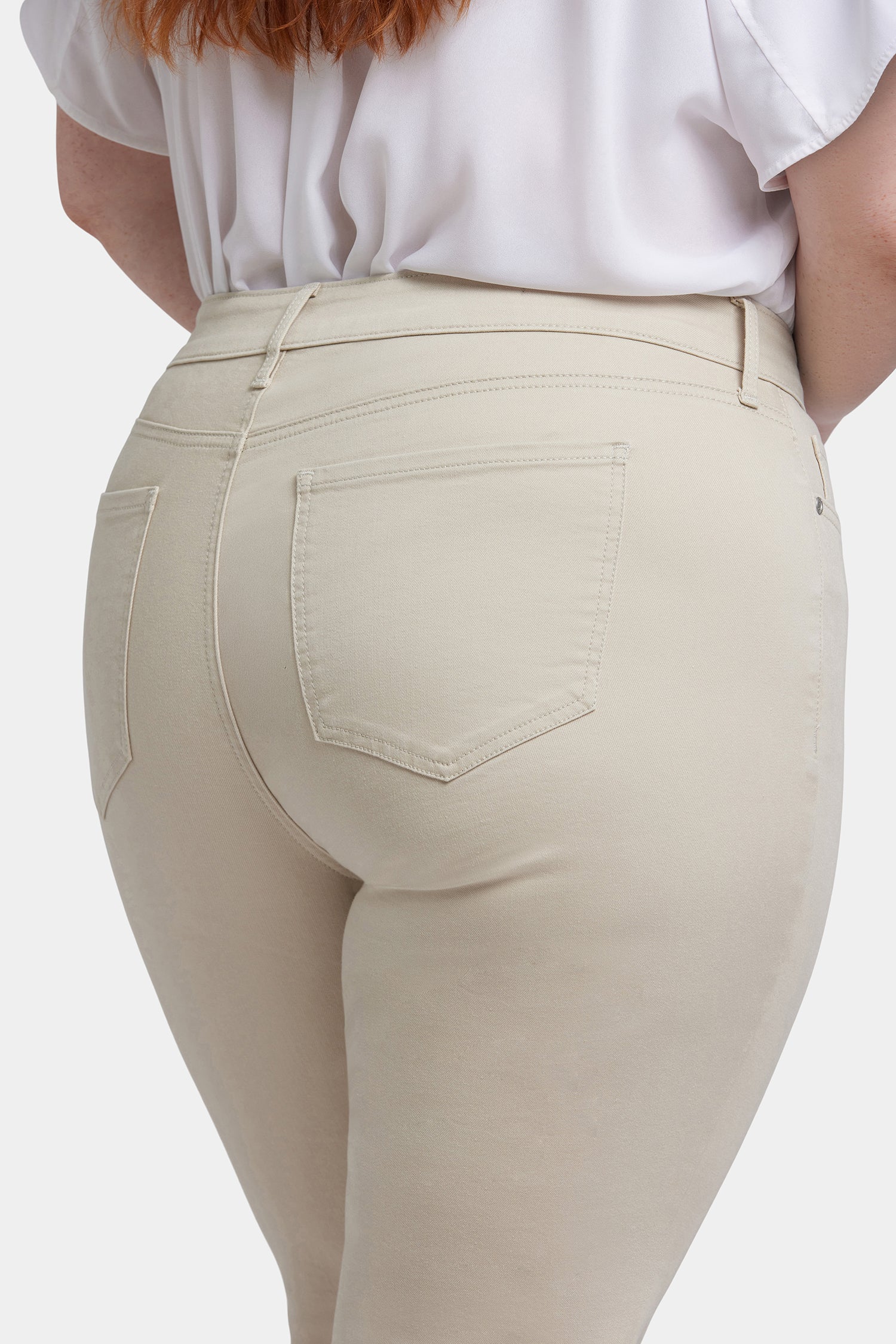 Marilyn Straight Ankle Jeans In Plus Size - Feather - Image 5
