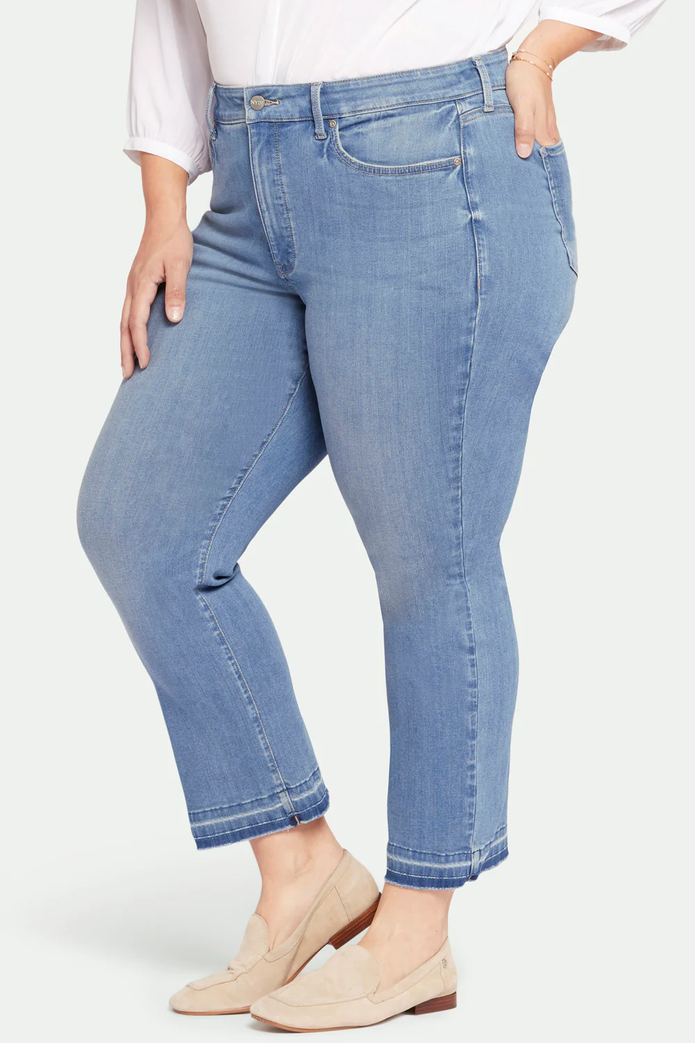 Marilyn Straight Ankle Jeans In Plus Size - Lovesick - Image 3