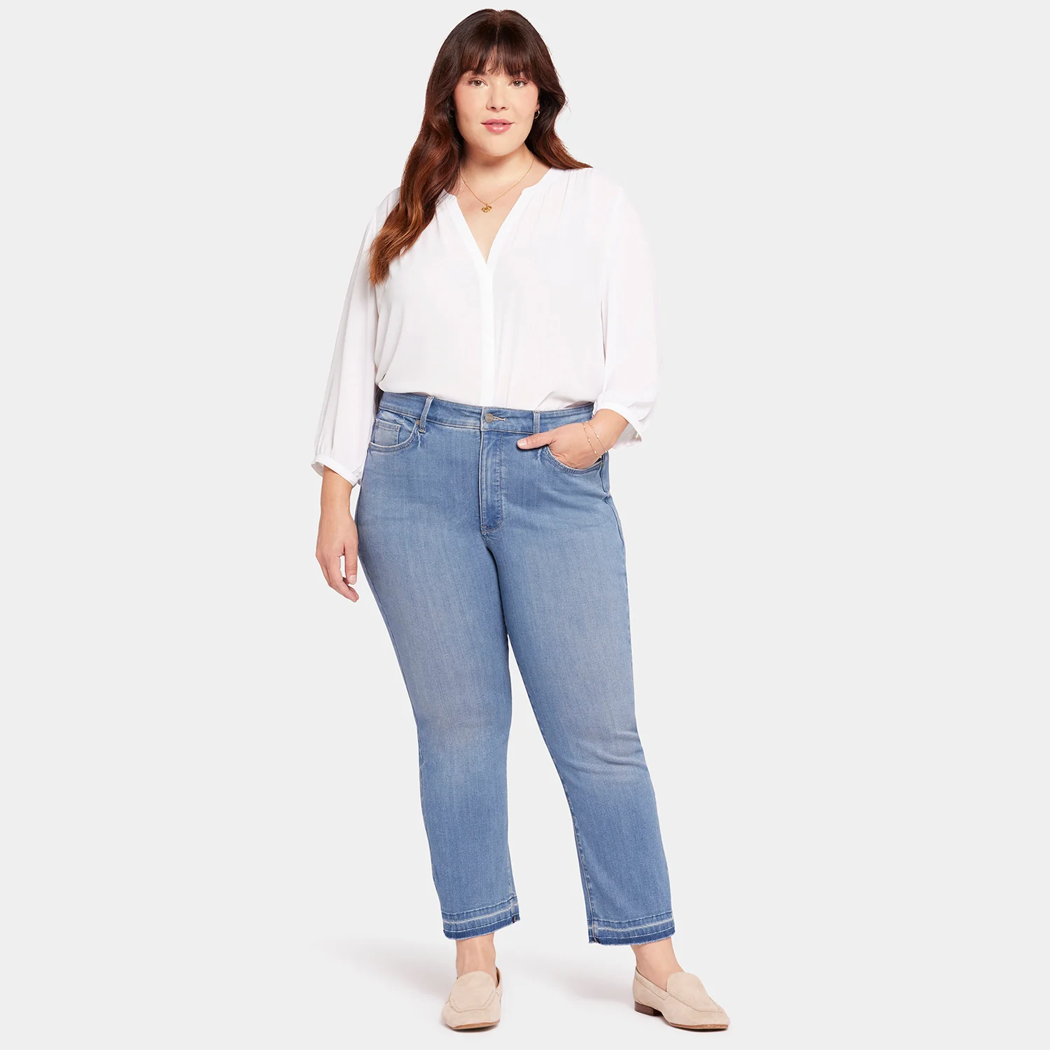 Marilyn Straight Ankle Jeans In Plus Size - Lovesick - Image 7