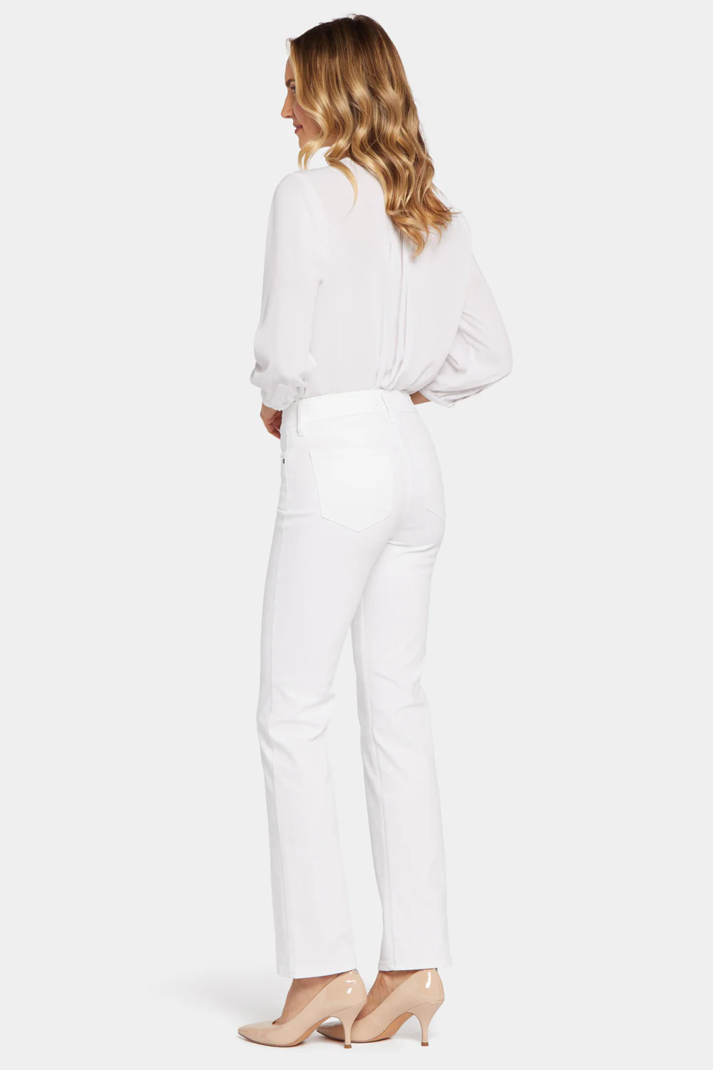 Marilyn Straight Jeans In Petite - Optic White - Image 6
