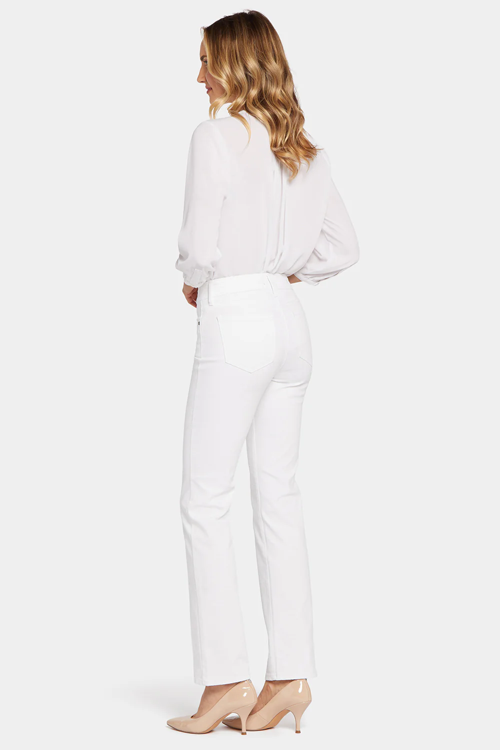 Marilyn Straight Jeans In Tall - Optic White - Image 6