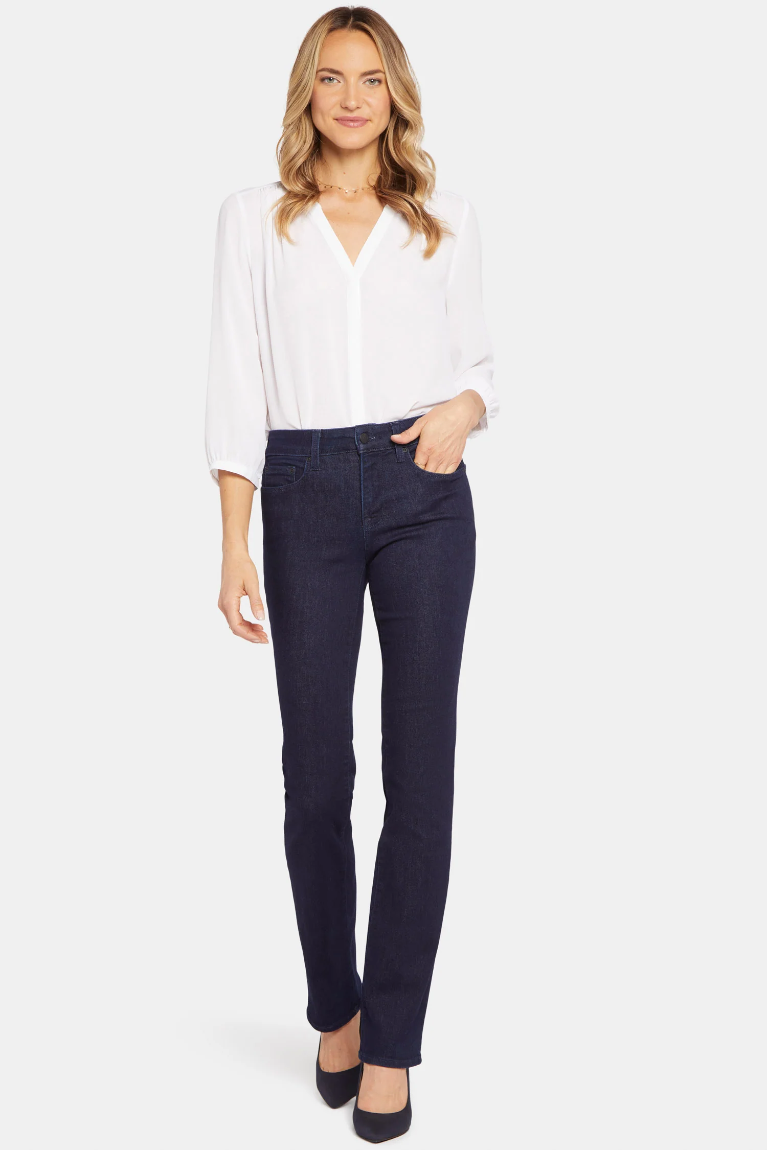 Marilyn Straight Jeans In Tall - Rinse - Image 4