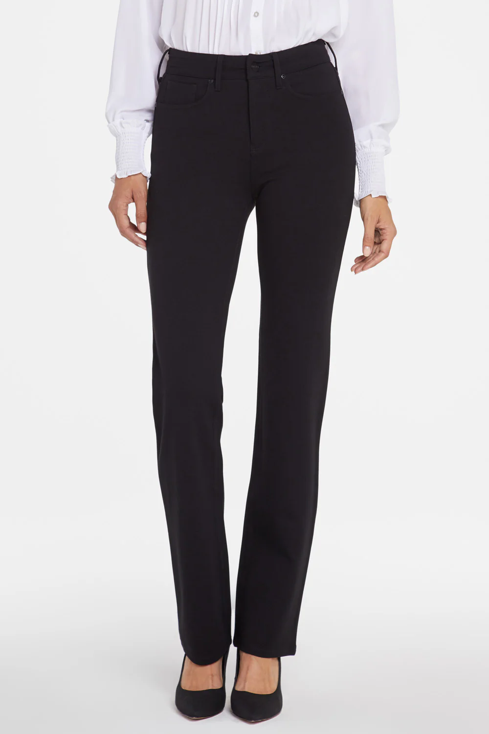 Marilyn Straight Pants In Petite - Black - Image 3