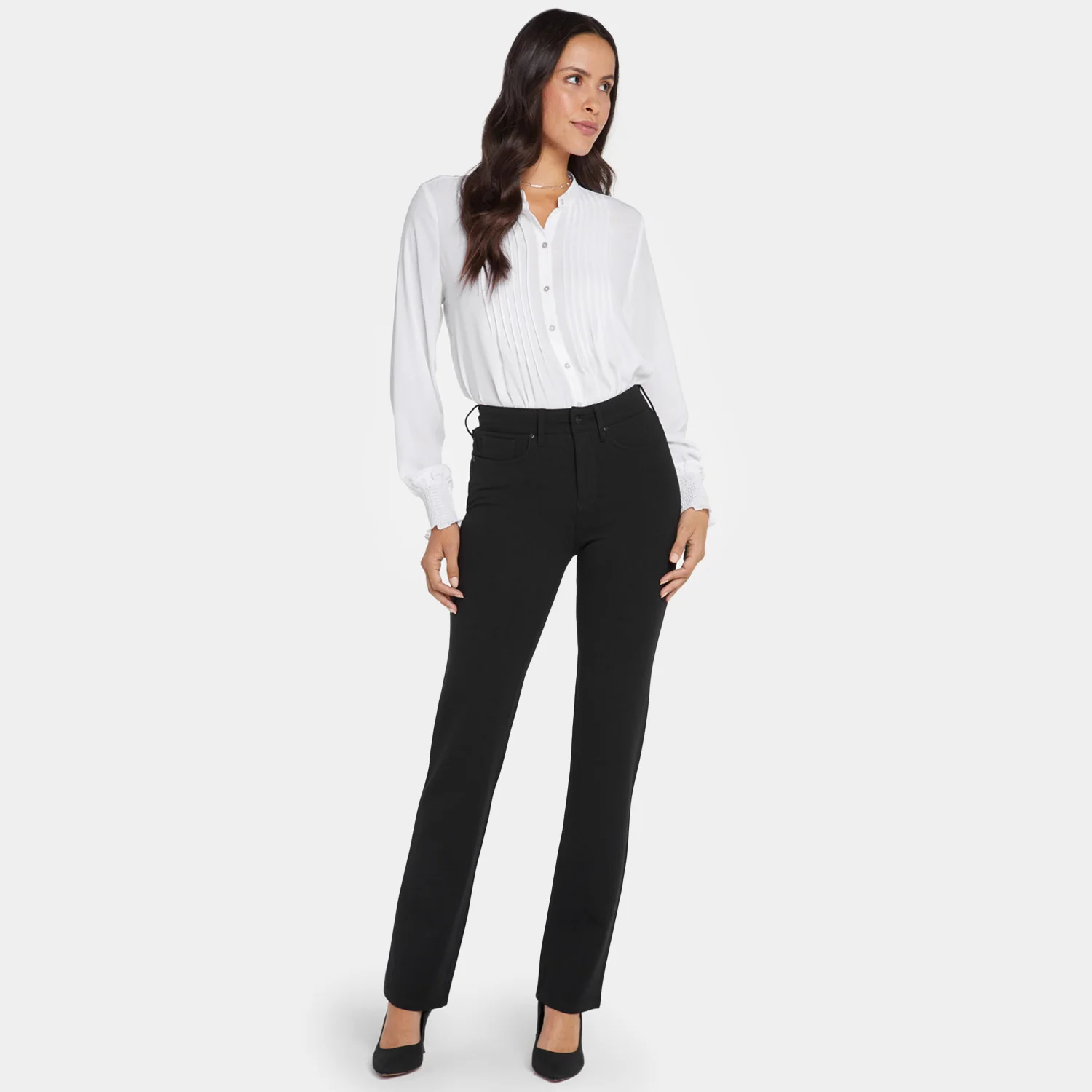 Marilyn Straight Pants In Petite - Black - Image 7