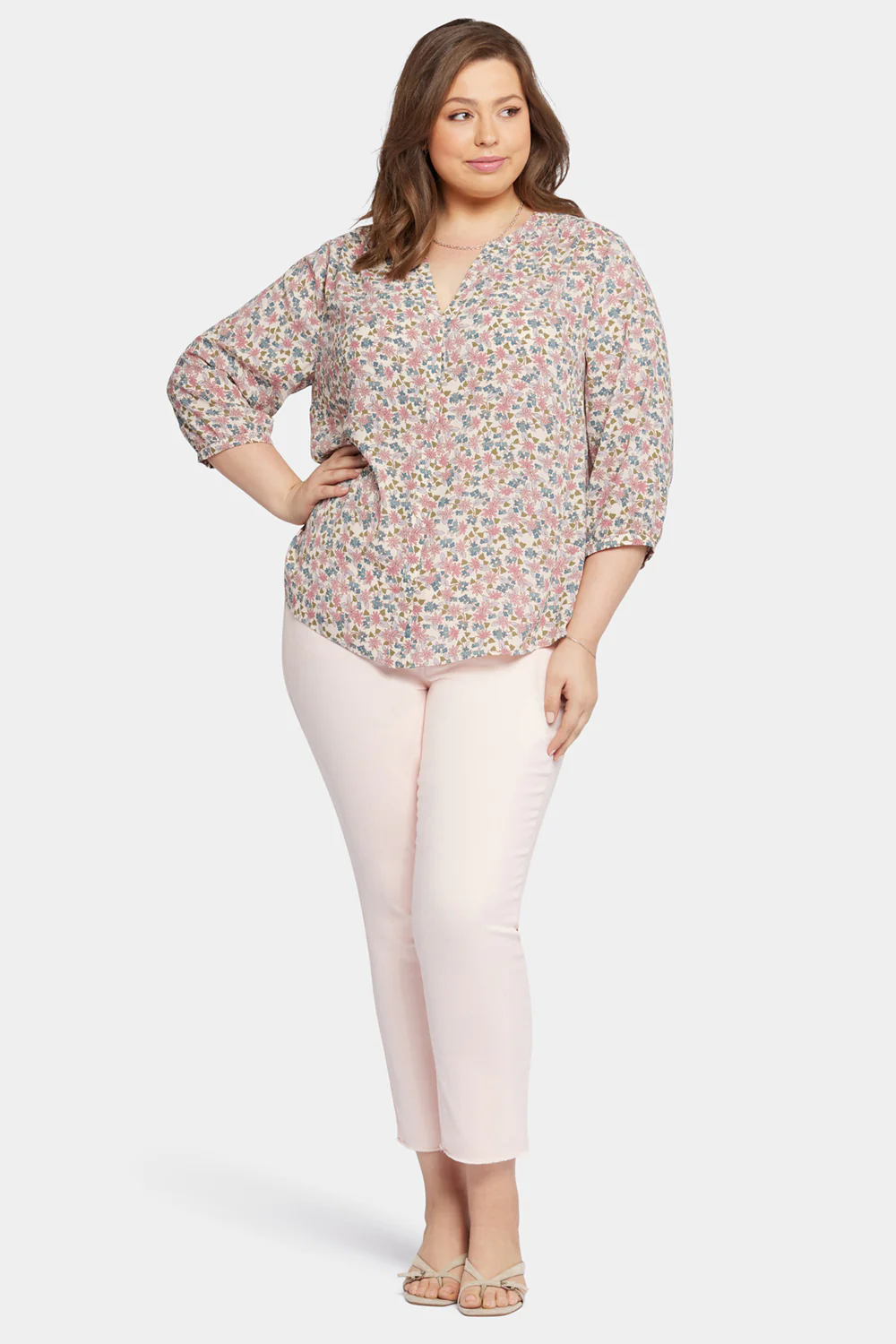 Pintuck Blouse In Plus Size - Harlowe Hill - Image 5