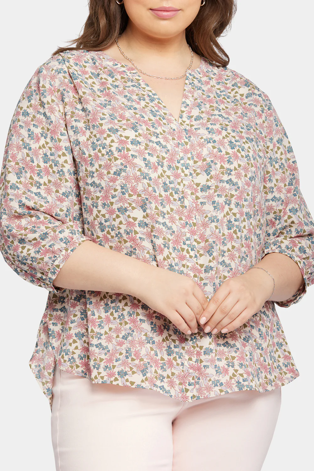 Pintuck Blouse In Plus Size - Harlowe Hill - Image 6