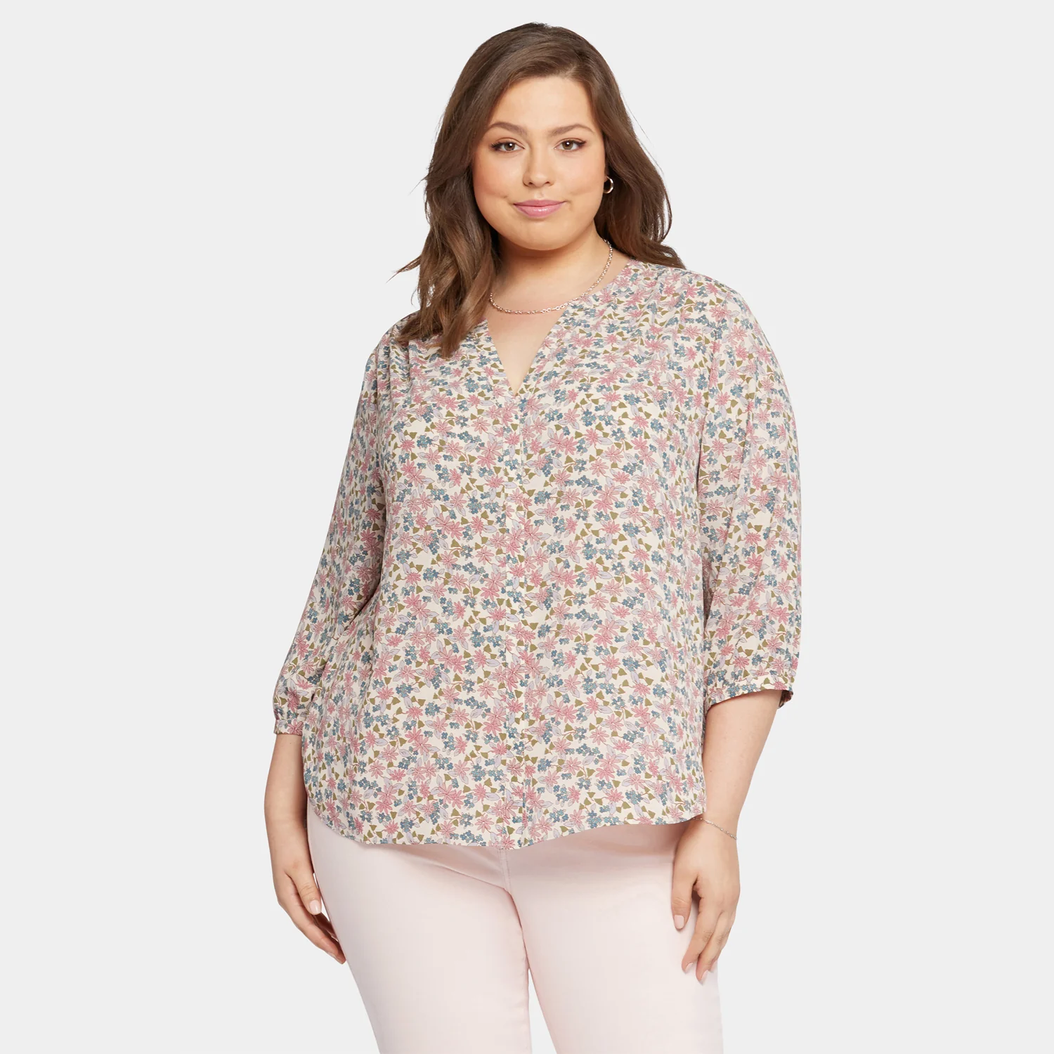 Pintuck Blouse In Plus Size - Harlowe Hill - Image 7