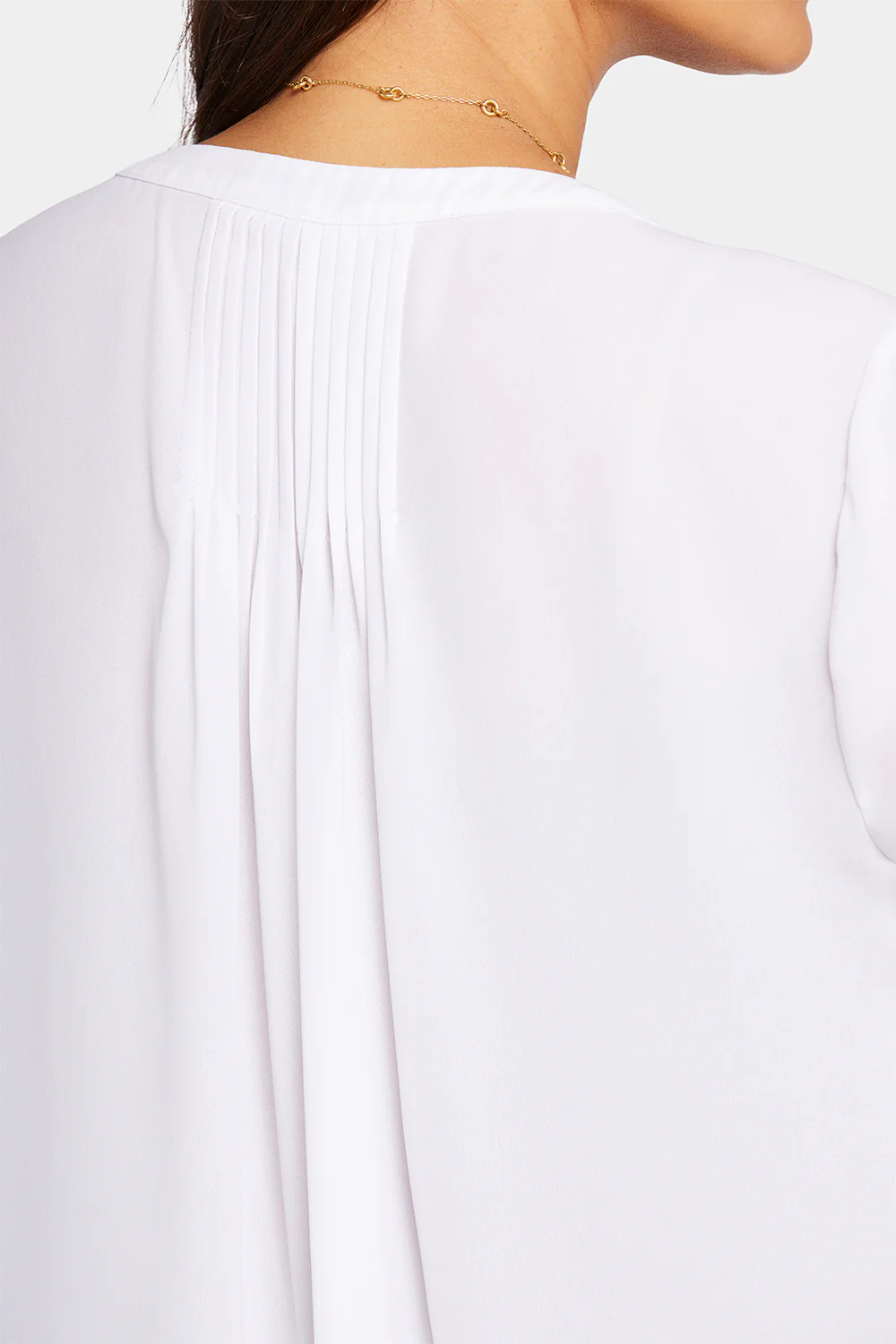 Pintuck Blouse - Optic White - Image 6