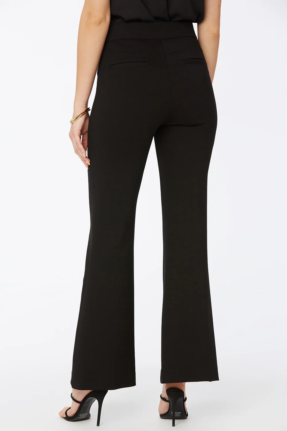 Pull-On Flared Pants - Black - Image 3