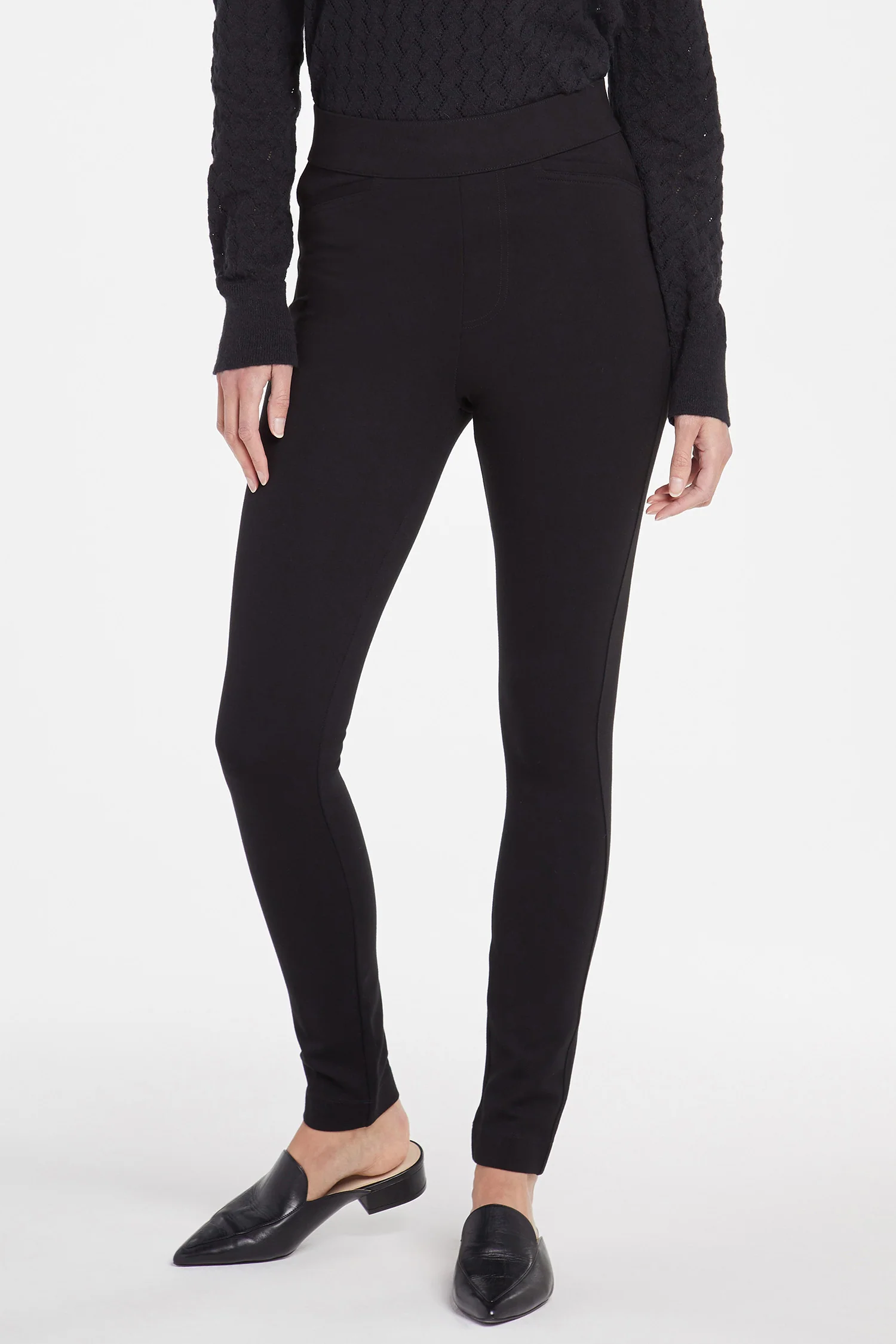 Pull-On Legging Pants - Black - Image 3