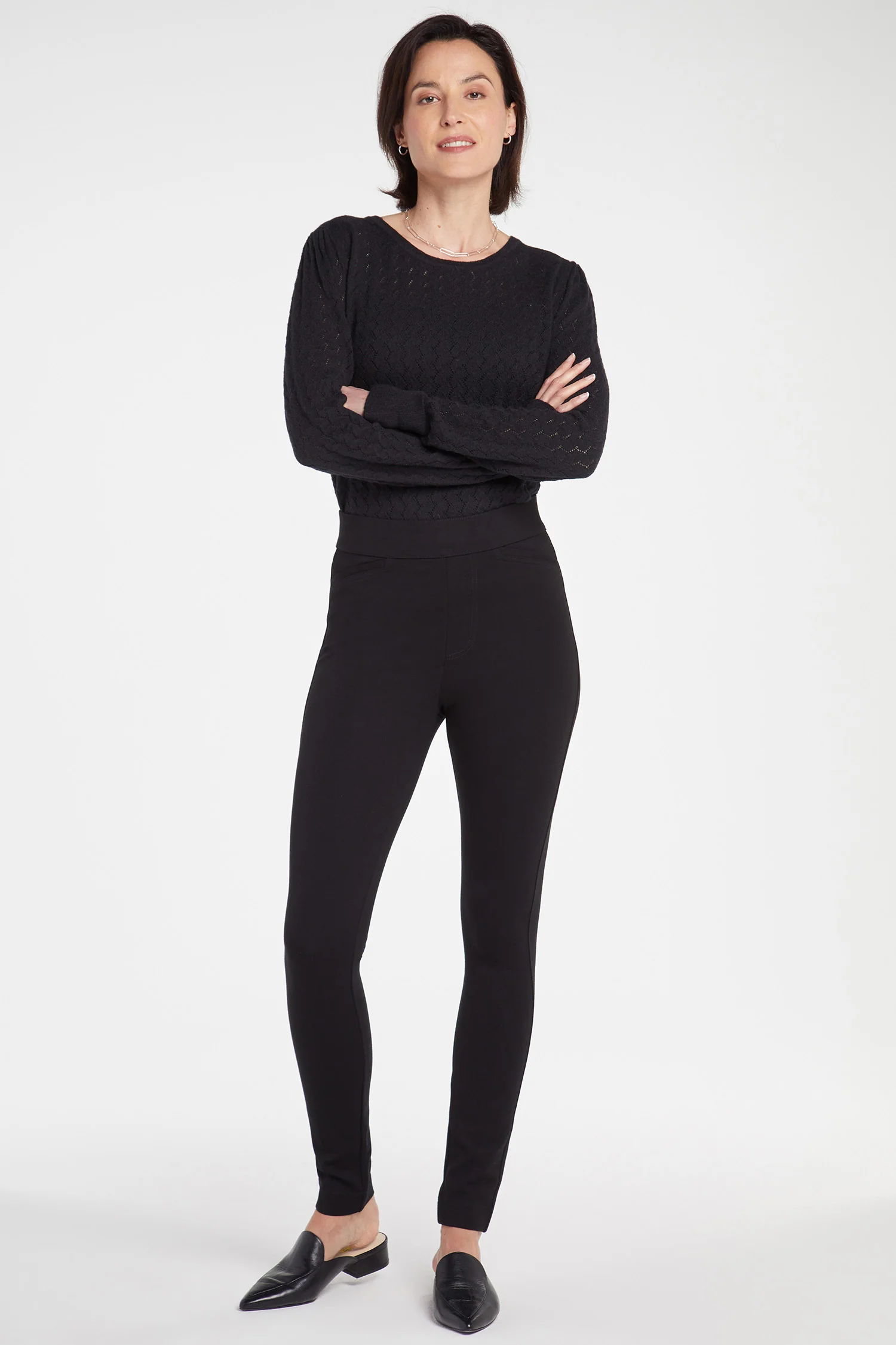 Pull-On Legging Pants - Black - Image 4