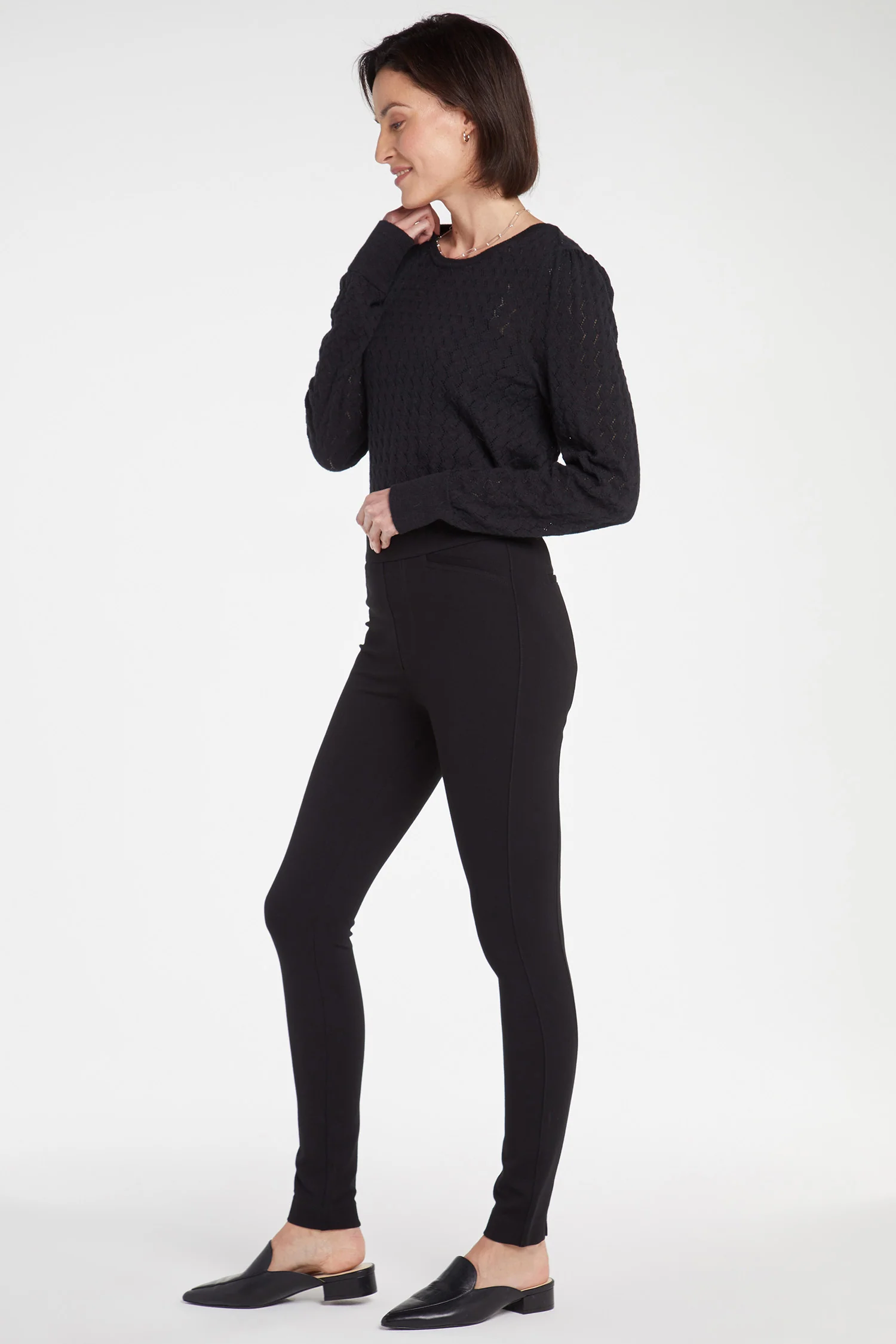 Pull-On Legging Pants - Black - Image 5