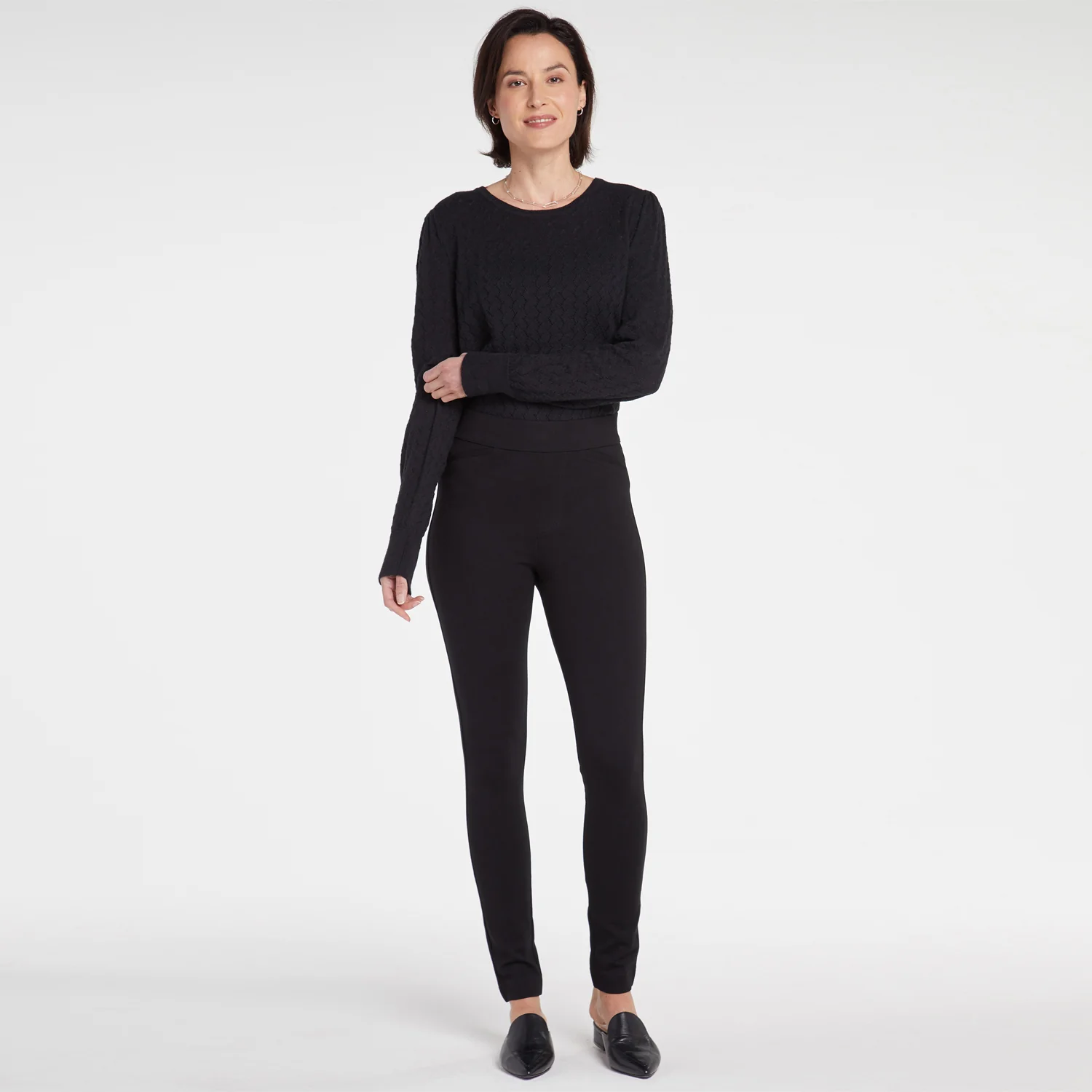 Pull-On Legging Pants - Black - Image 8