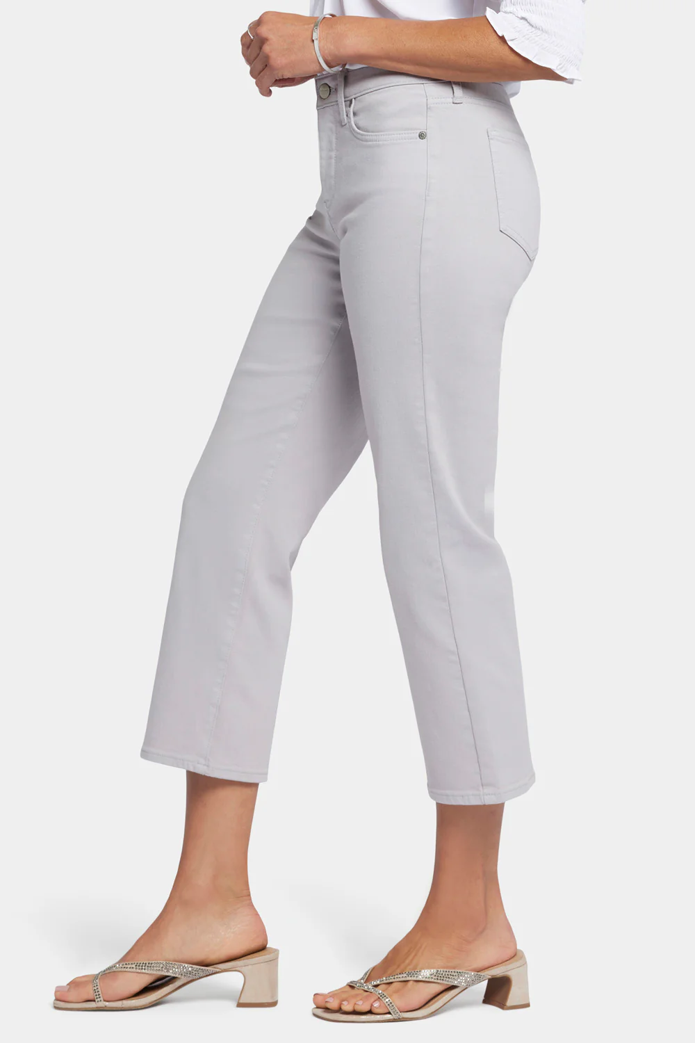 Relaxed Piper Crop Jeans - Pearl Grey - Image 3