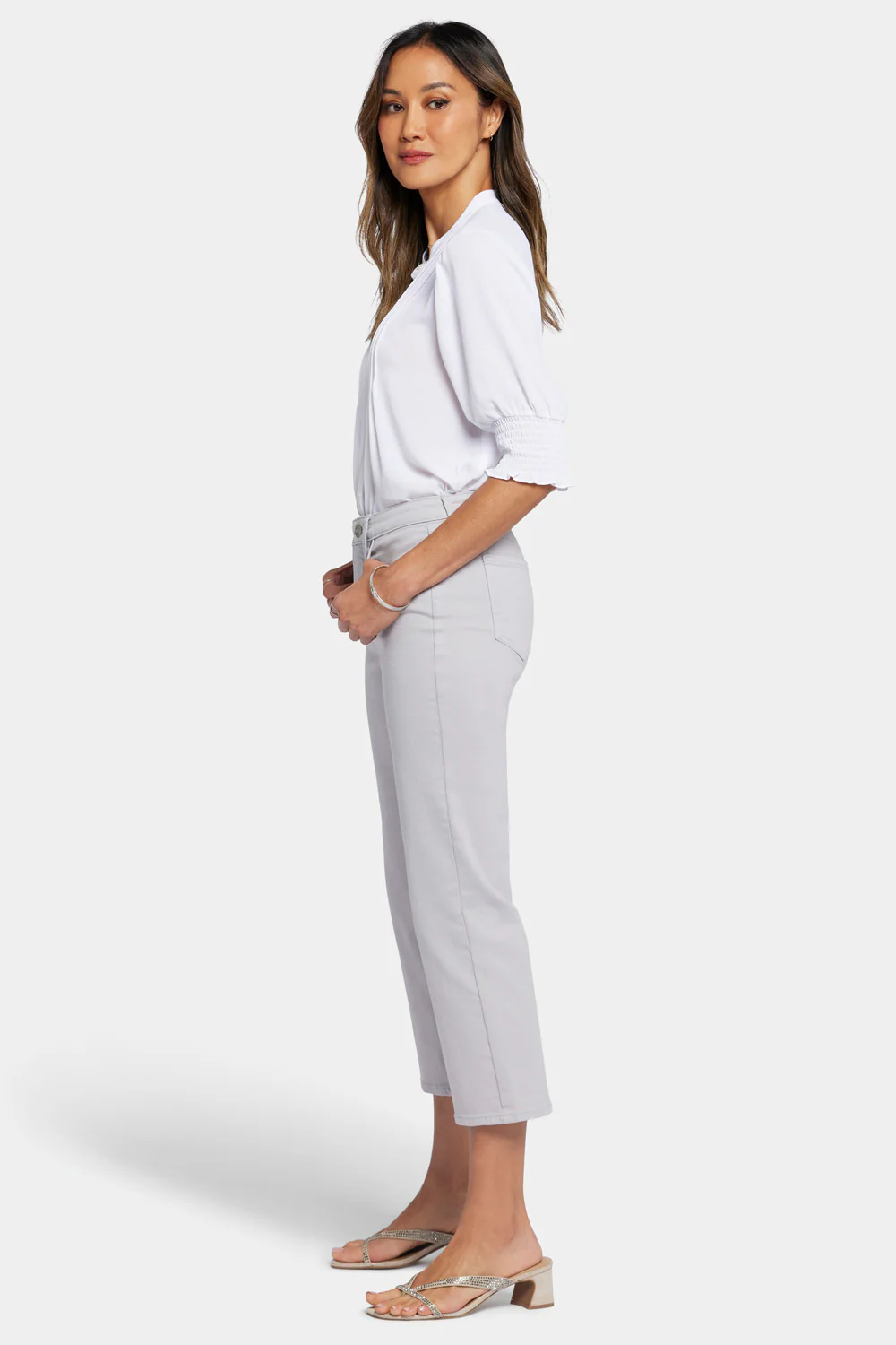 Relaxed Piper Crop Jeans - Pearl Grey - Image 5