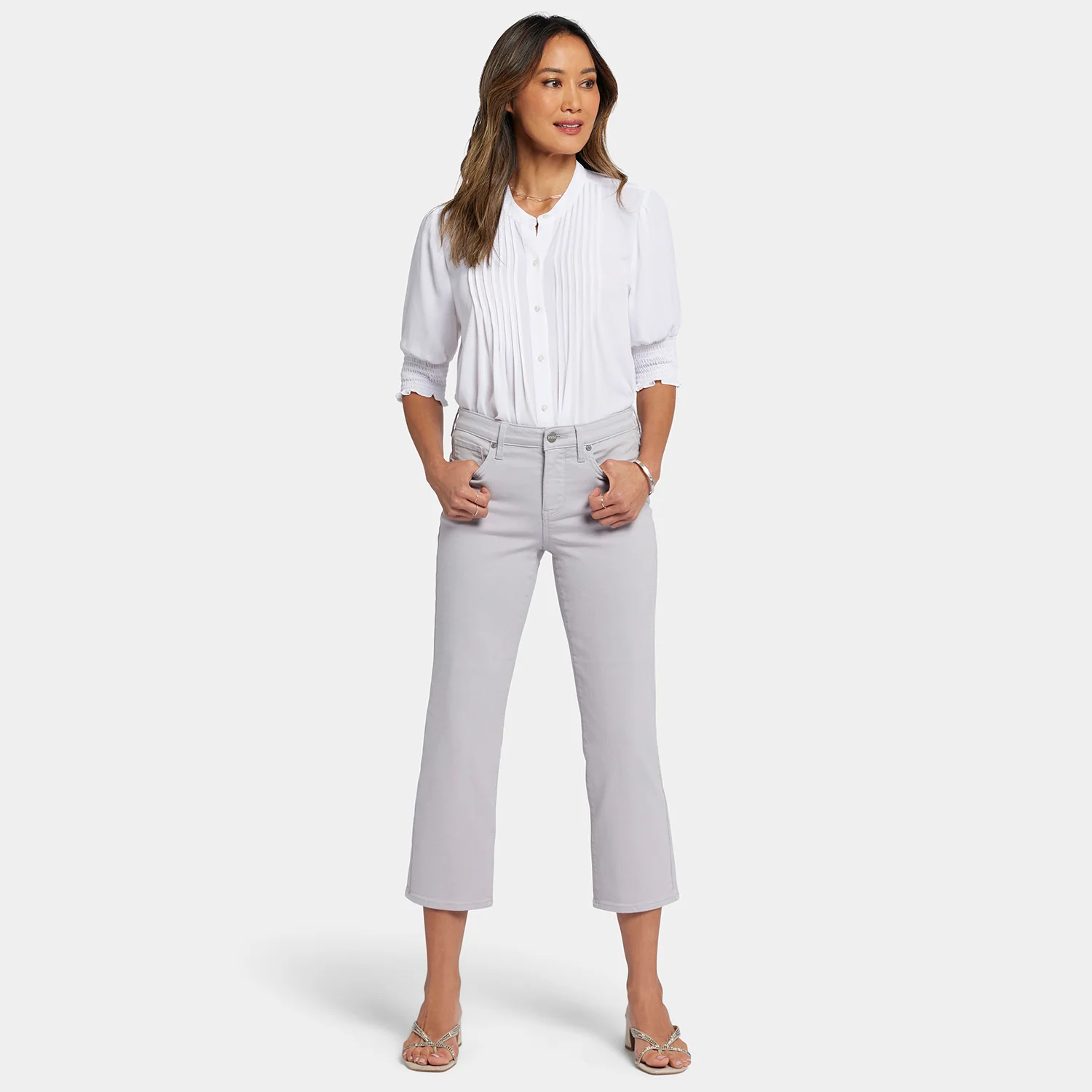 Relaxed Piper Crop Jeans - Pearl Grey - Image 7