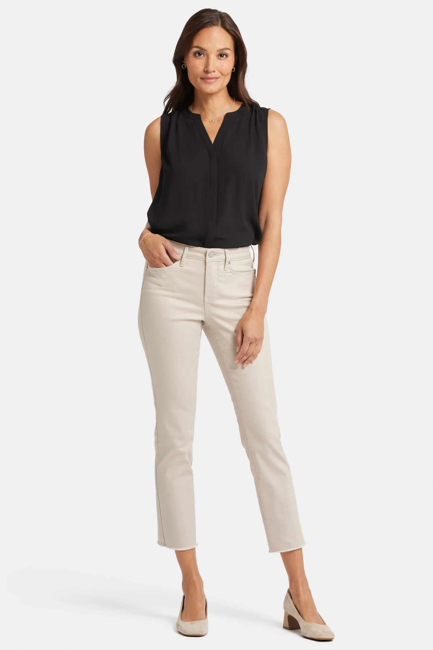 Sheri Slim Ankle Jeans - Feather - Image 4